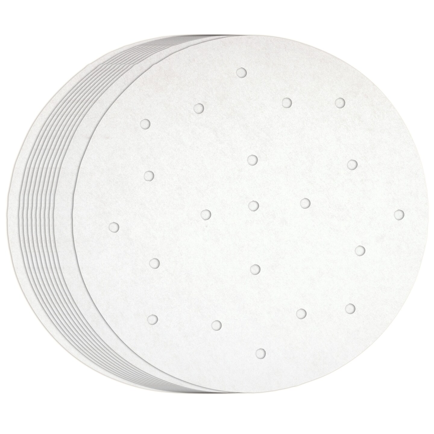 Juvale Air Fryer Liners Disposable - 8-Inch White, 100 Pack - Air Fryer Parchment Paper Liners & Sheets for Basket & Oven - Nonstick Steamer Paper & Accessories - Heat-Resistant to 428°F