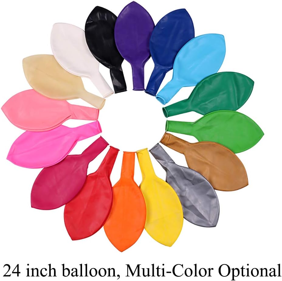 Latex Round Balloons 5 Pack Light Pink Thick Big Balloons for Photo Shoot Wedding Baby Shower Birthday Party Decorations