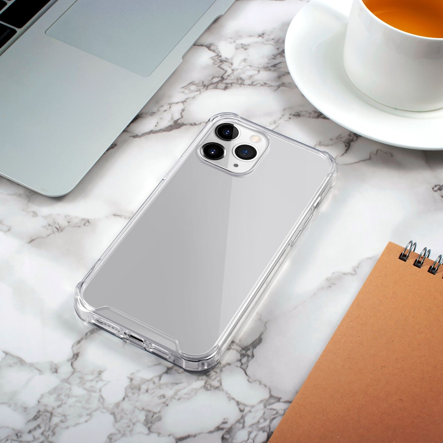 Crystal Clear Case For iPhone 12 Pro Max (6.7 inch), Shockproof TPU Bumper Shock-Absorbing Corners Protective Transparent Cover, by Insten
