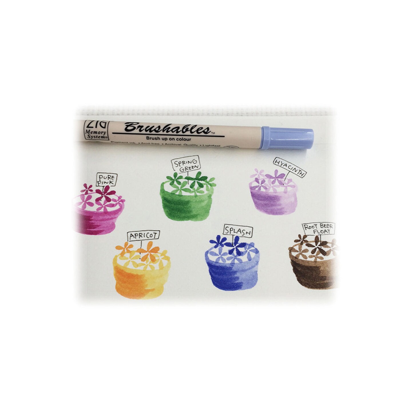 Brushables Dual-Tip Markers - 6 Color Set