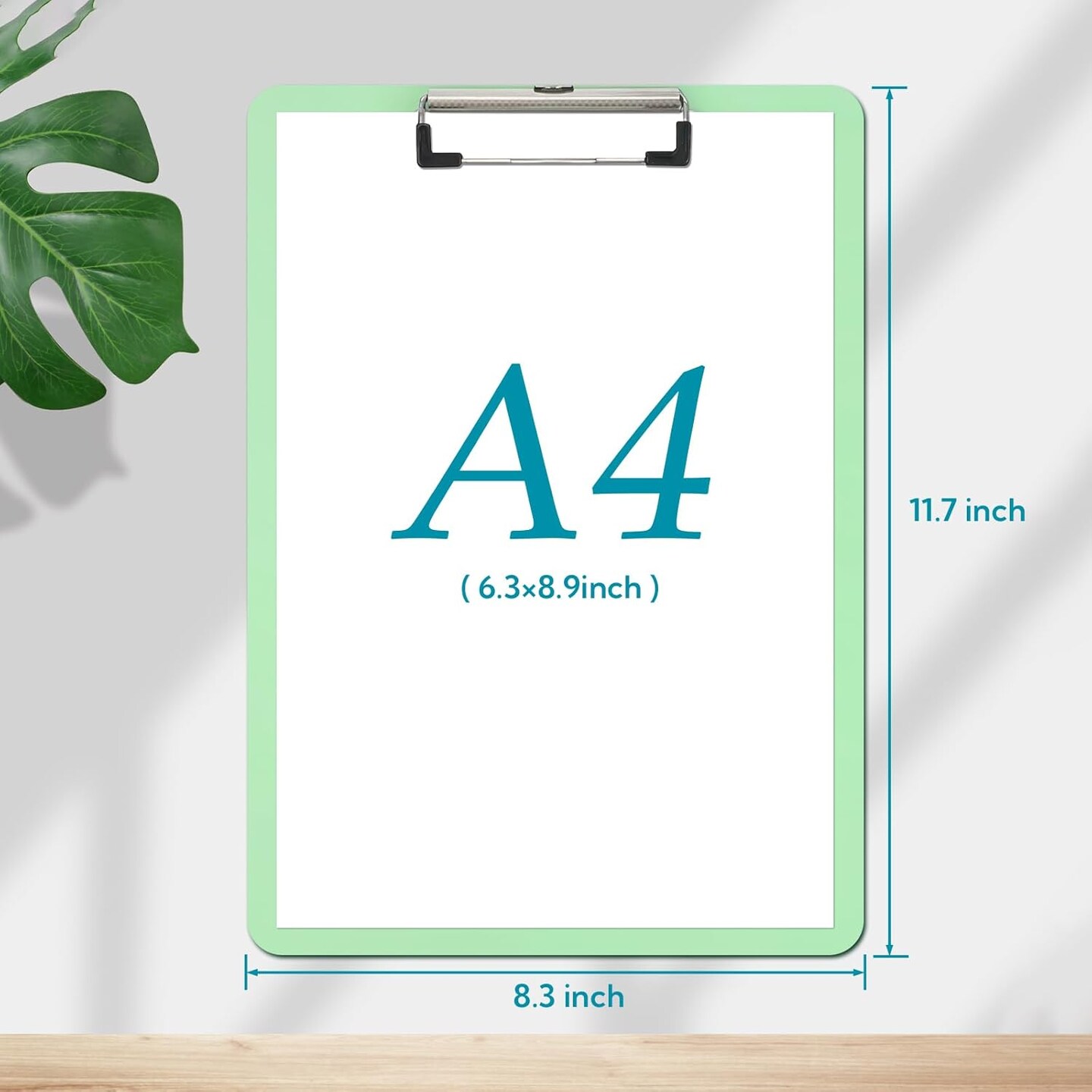 16 Pack Plastic Clipboards Multiple Colors Clip Boards with Low Profile Metal Clip, Hanging Clipboard, Standard A4 Letter Size for Students, Teachers, Doctors, Nurses, Office Clerks