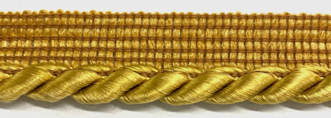 Large Twist Cord with Lip Piping Trimming - 6 Yards - Many Colors Available!
