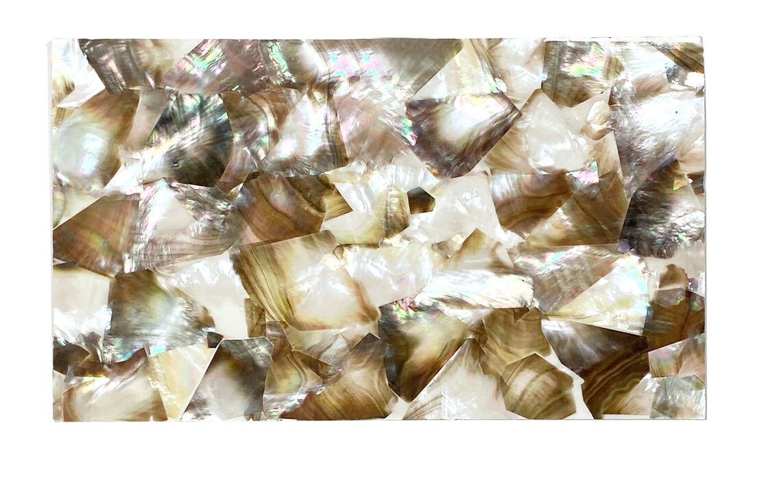Shell Veneer, 5.5 x 9.5 inches | WMOP, BMOP, Abalone | Includes 3M Adhesive Sheet for Application, Great for Inlay Projects