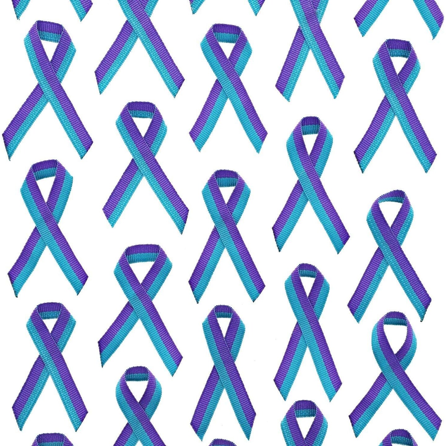 Bright Creations Suicide Prevention Awareness Ribbons with Pins, 250 Pack