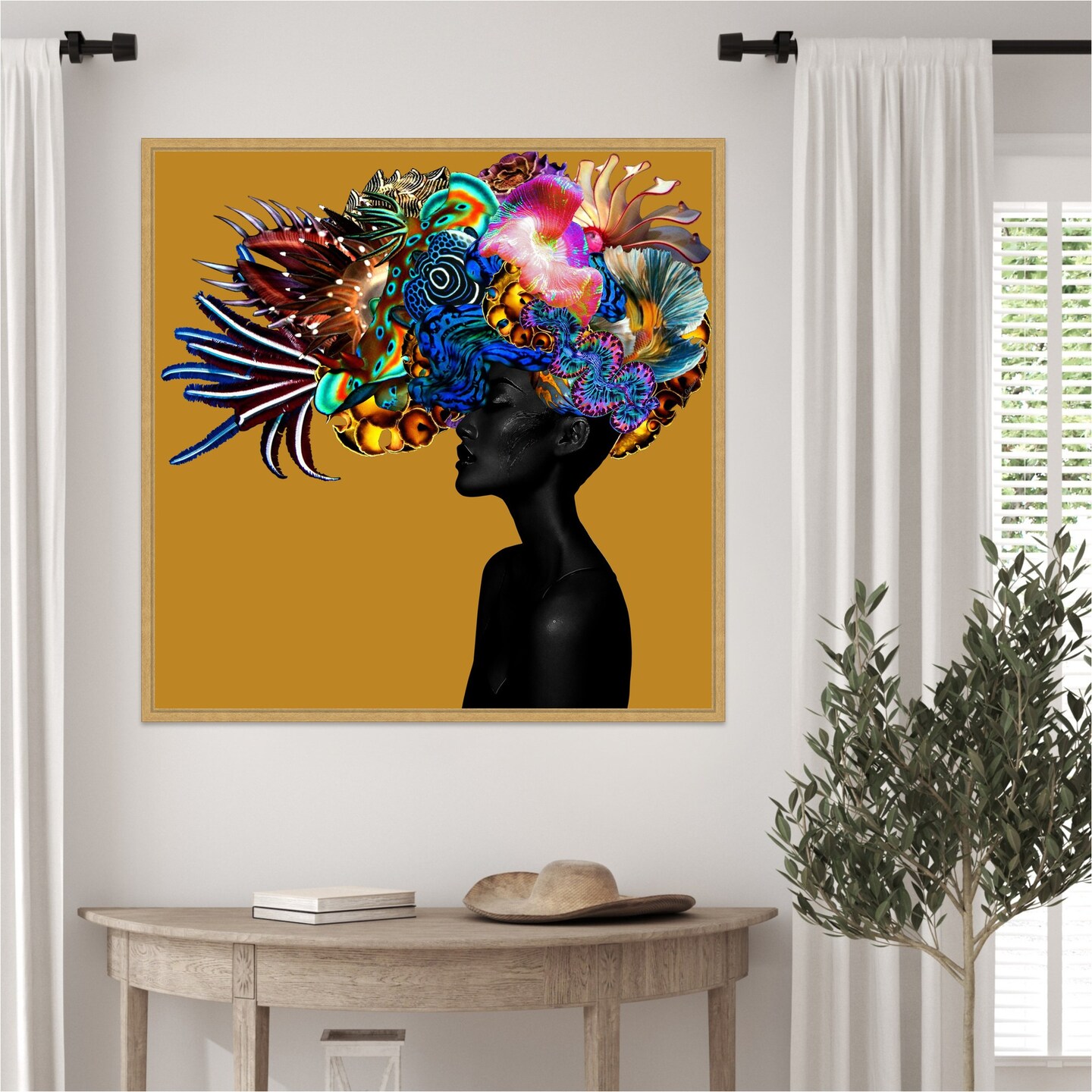 Crowning Glory II by Lolita Lorenzo Framed Canvas Wall Art