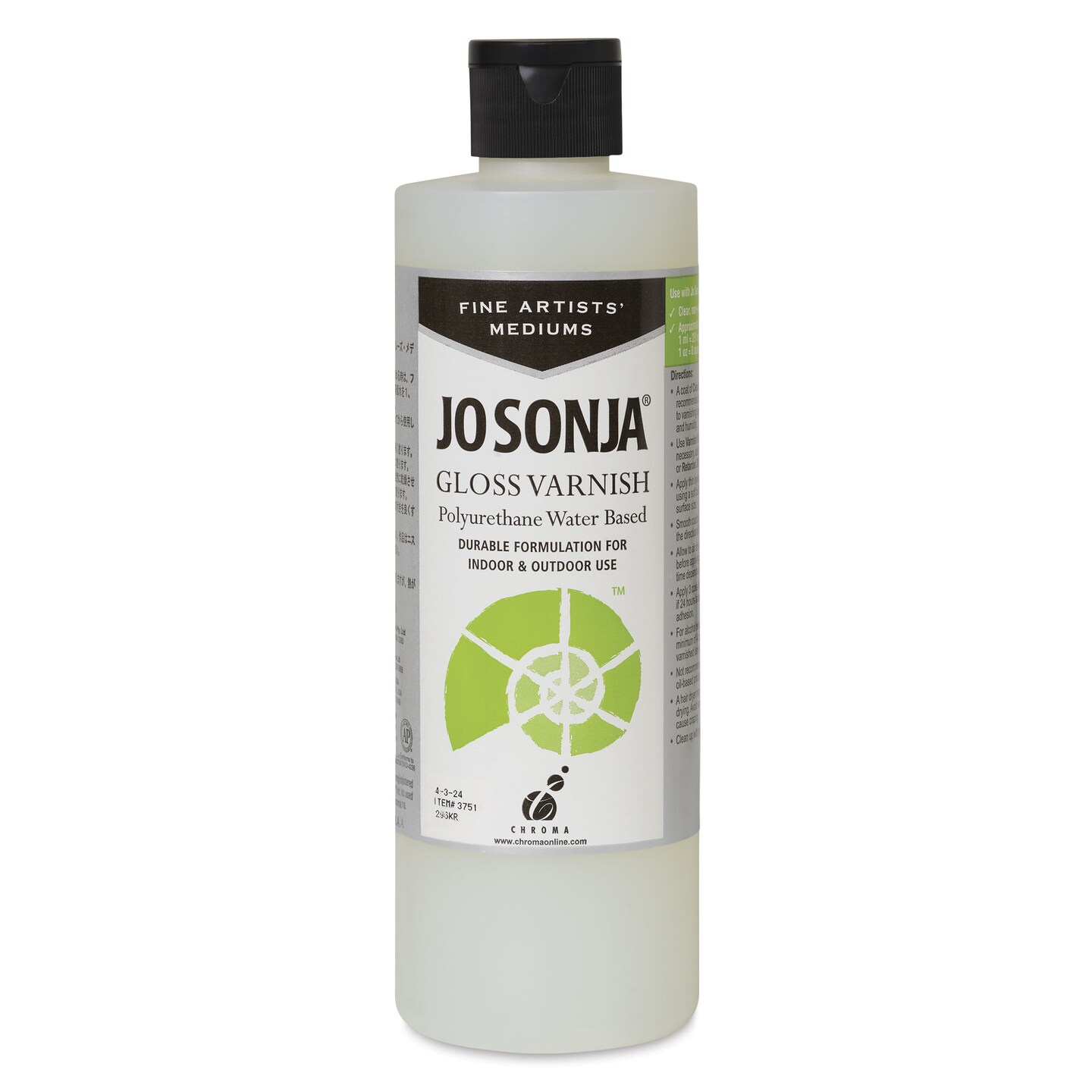Jo Sonja&#x27;s Polyurethane Varnish - Gloss, 16 oz bottle