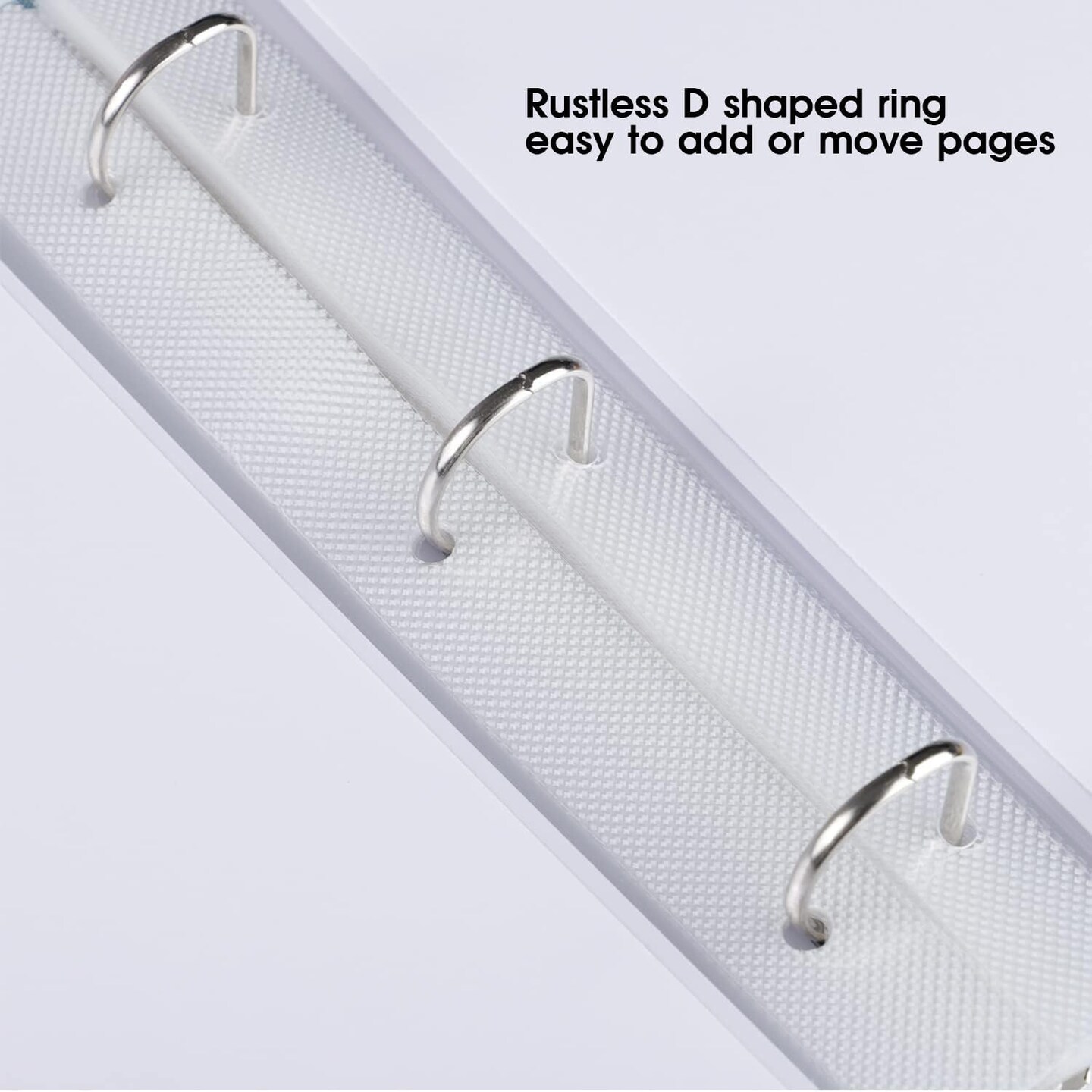 Large 3 Ring DIY Scrapbook Photo Album with 30 Plastic Sleeves 60 Pages Blank Scrapbooks