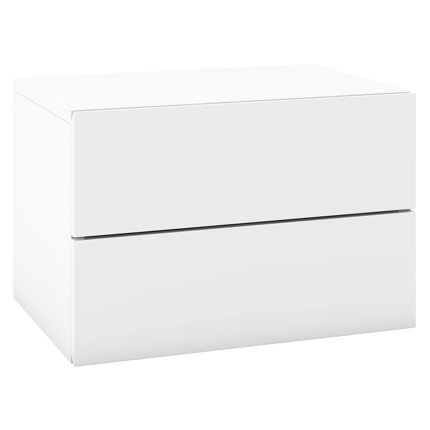 Floating Nightstand with 2 Drawers, Wall-Mounted and Modern Design