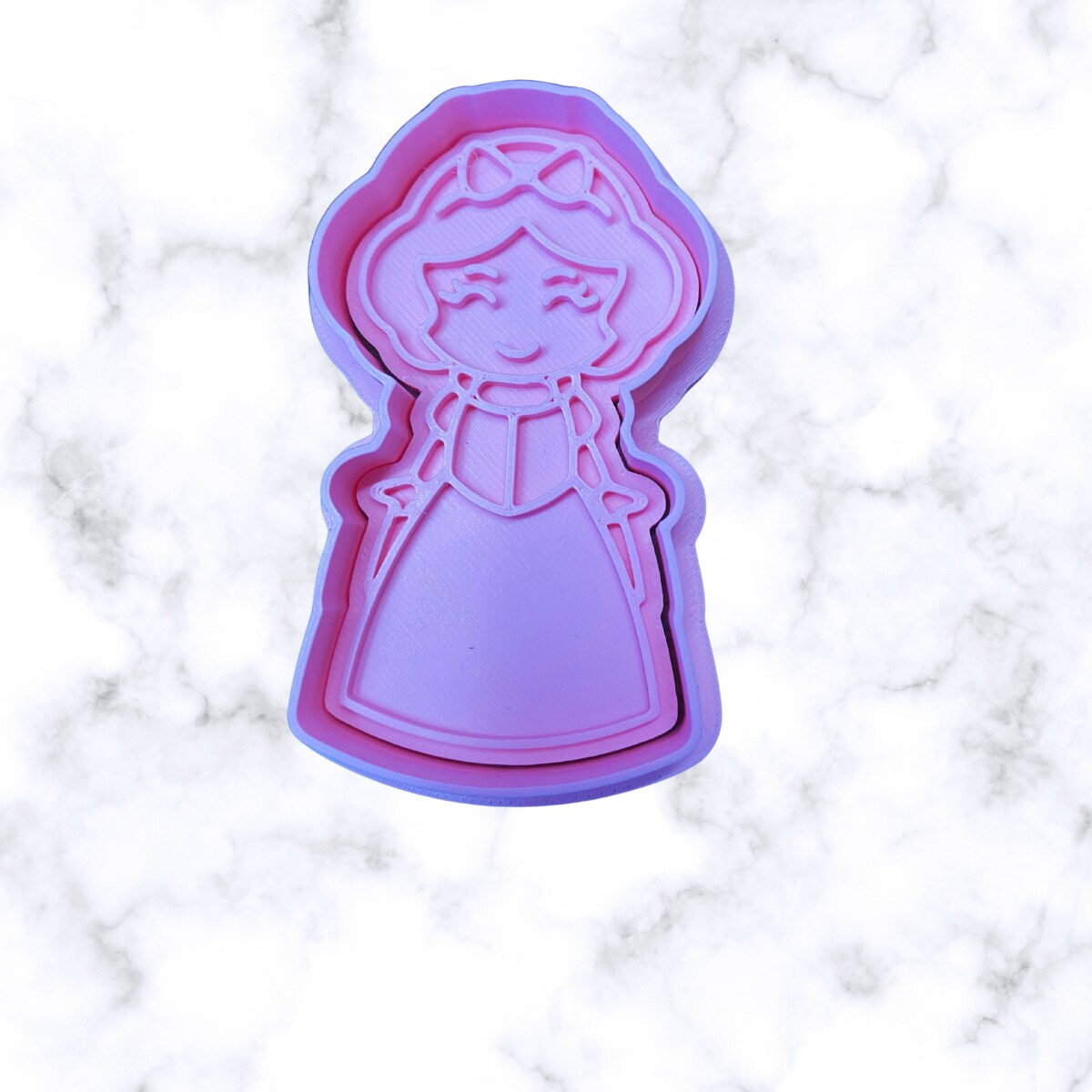 fairy Tale Princess and Princess friends and Carriage Cookie cutter and stamps fondant cutter