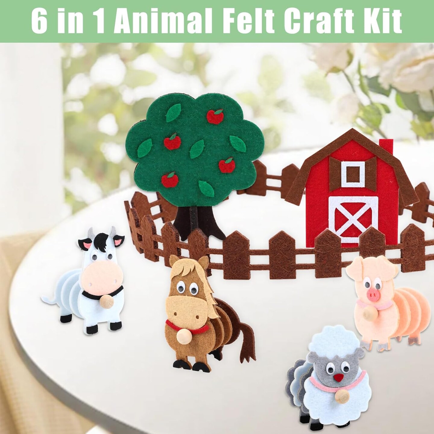 Red Barn &#x26; Animal Tree Educational Kit for Ages 3-6-(Pack of 7)