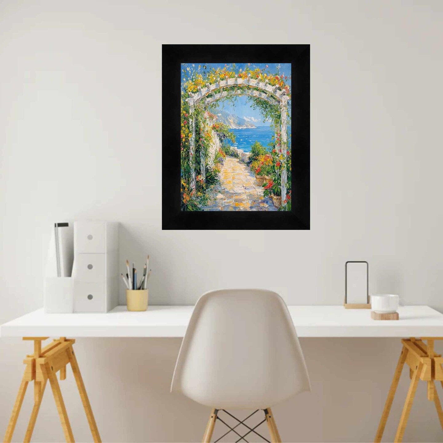 Modern Gallery Wall Matte Black Flat Picture Frame 40x50 frame