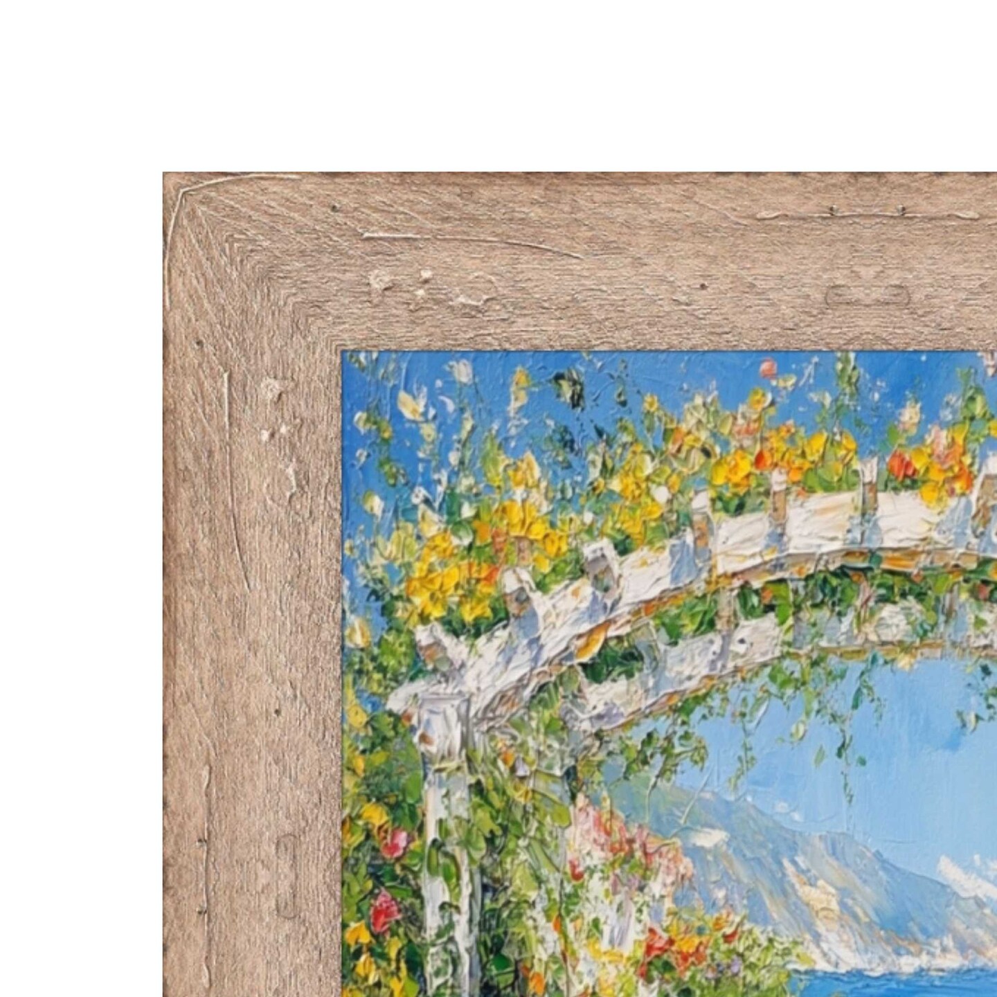 Drift Barnwood White Wash Rustic Picture Frame 12x24 frame