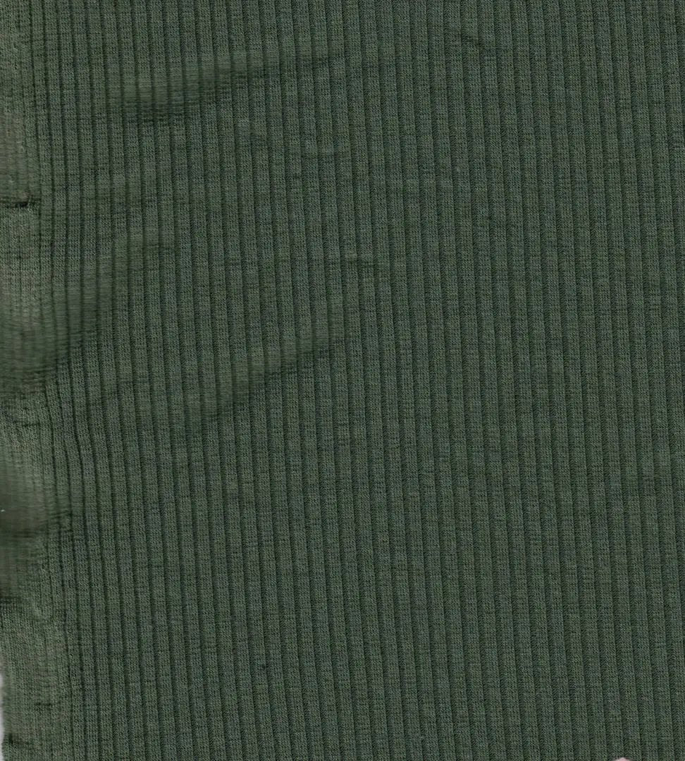 1 Yard 4x2 Rib Solid Knit Fabric 52/54″ Wide Poly Rayon Spandex Blend Stretchy Knit