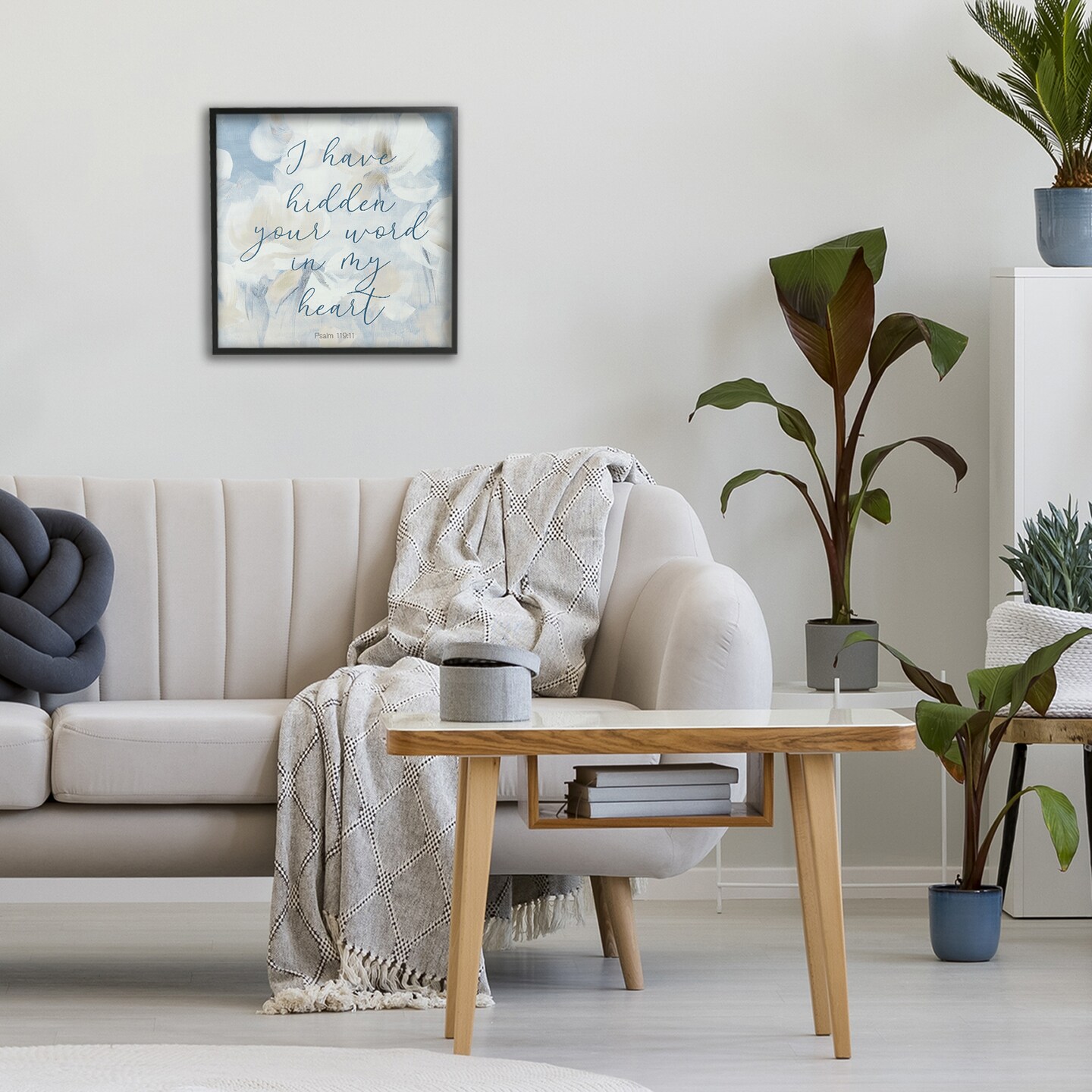 Stupell Industries Hidden Your Word In My Heart Framed Giclee, design by Lanie Loreth