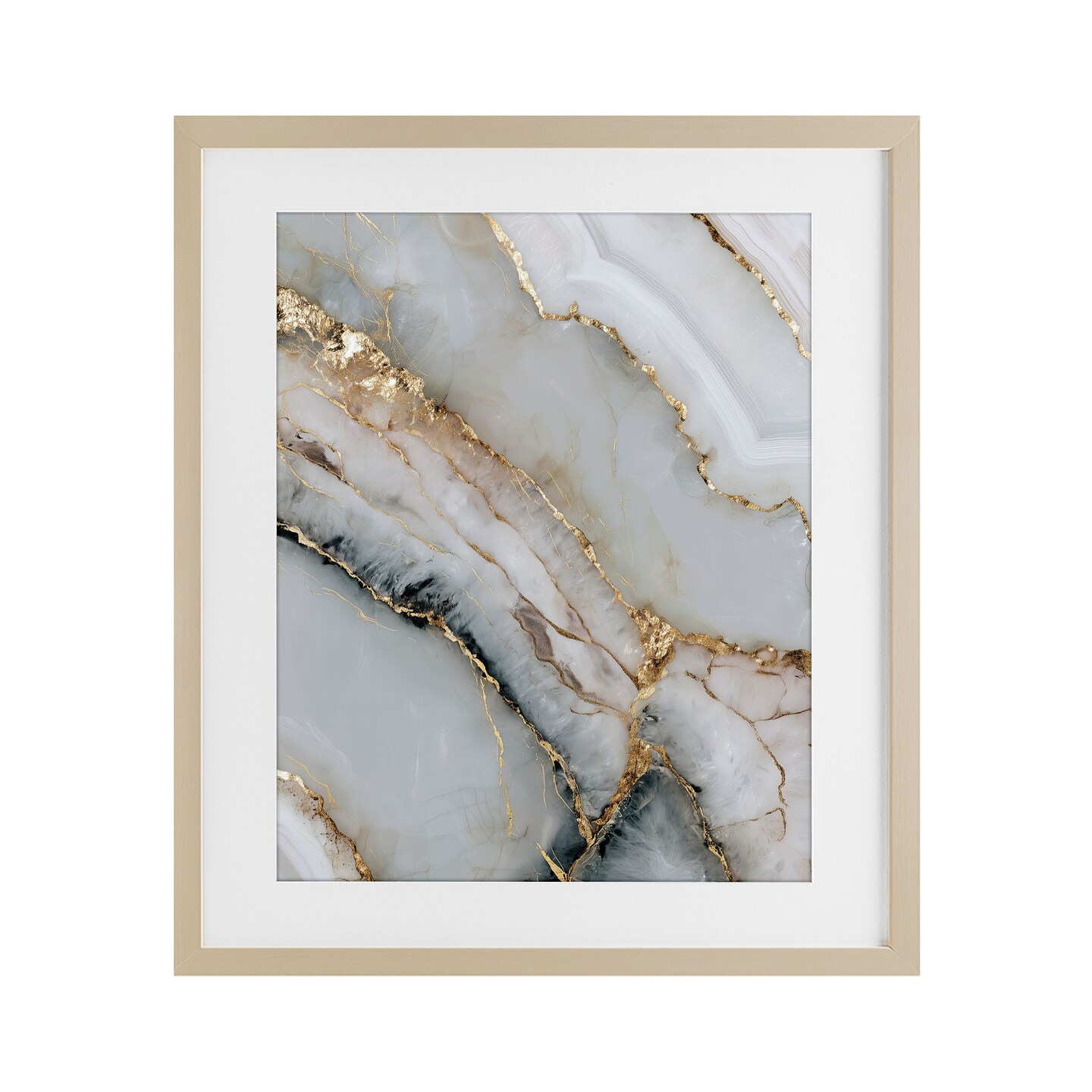 Stupell Industries Glinting Abyss Geode Framed Print Under Glass, design by Svetlana Aleynikova