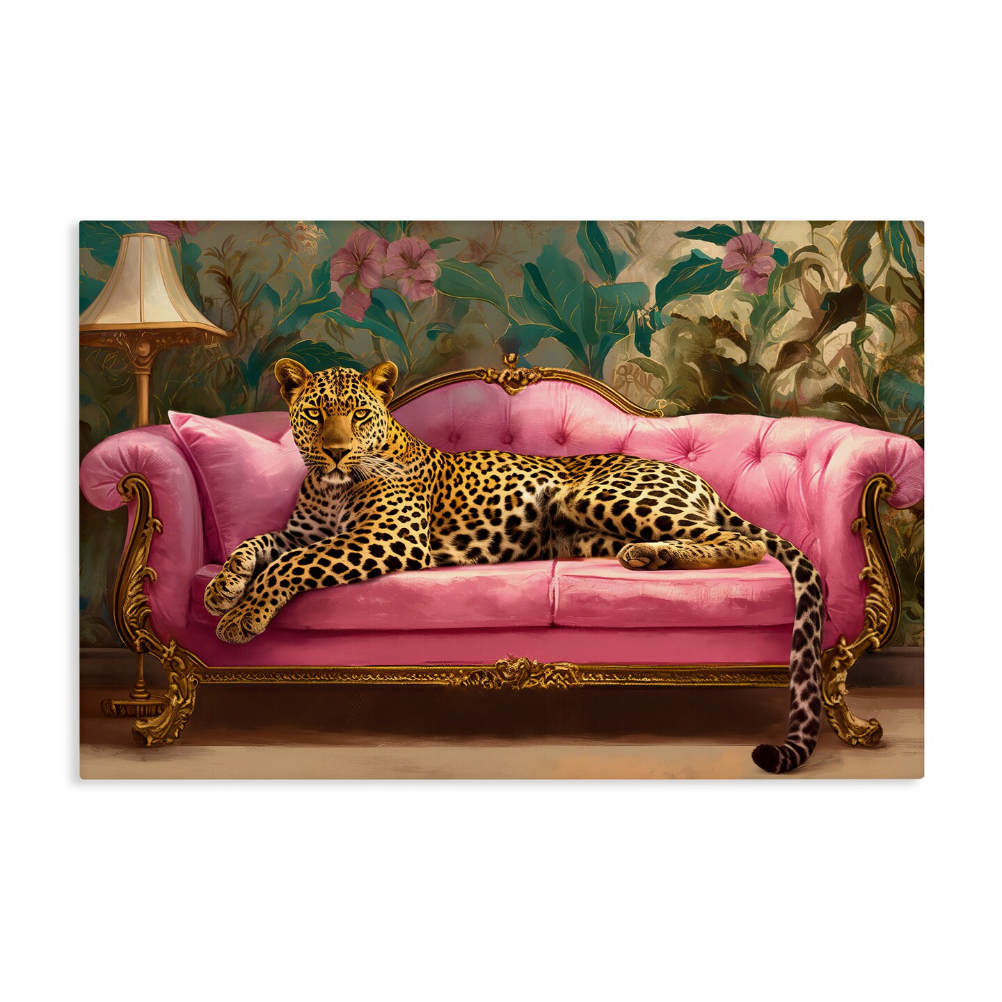 Stupell Industries Exotic Lounging Leopard Canvas, design by Tina LeCour