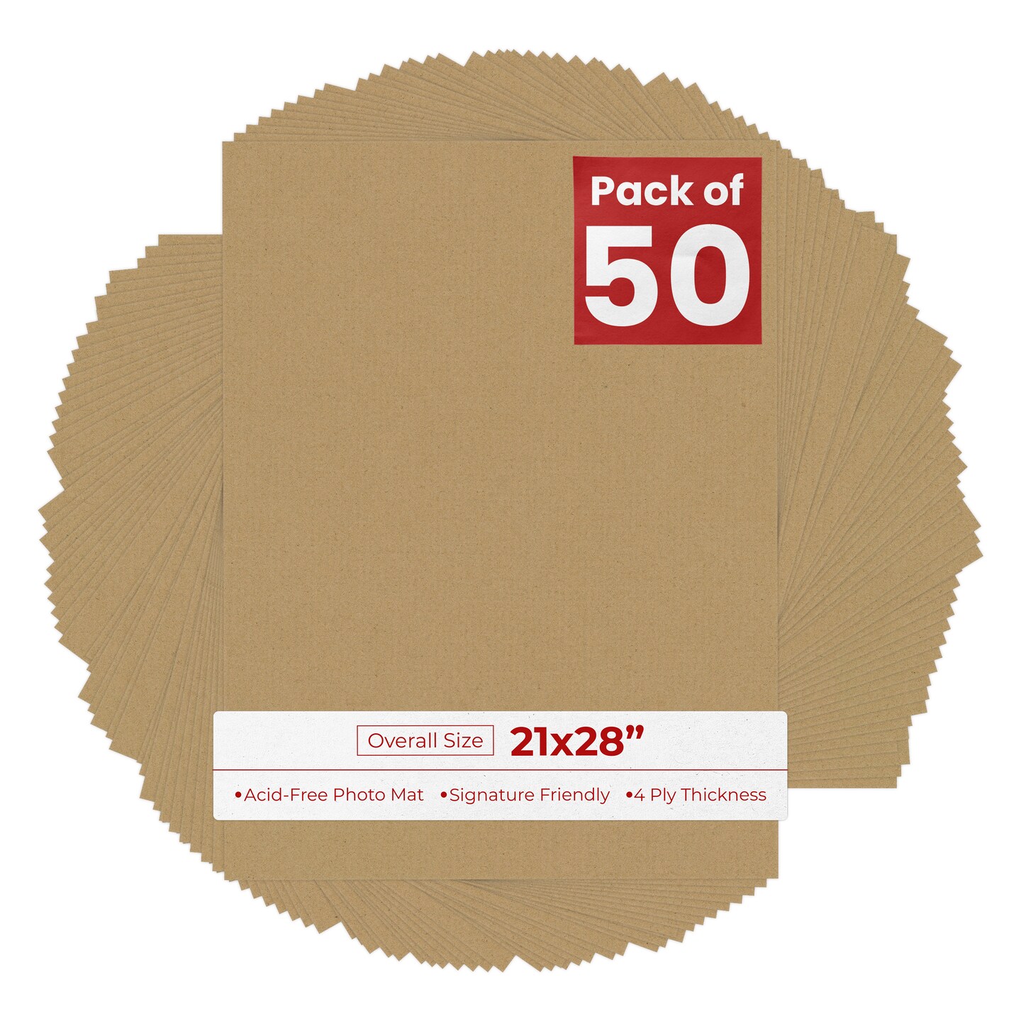 21x28 Rattan Beige 21x28 Uncut Mat Board - Blank Sheets, No Opening, Color ...