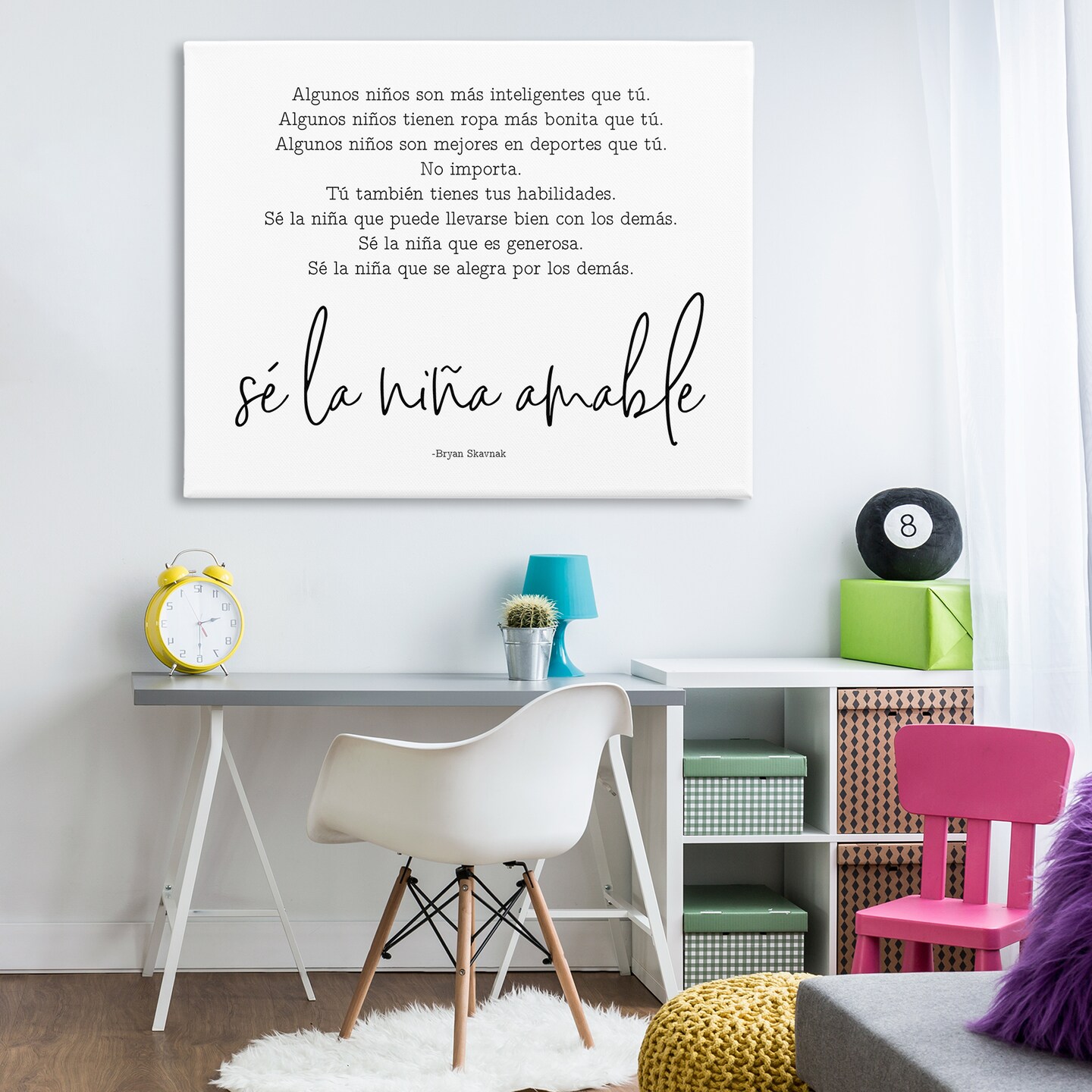 Stupell Industries Se la Ni&#xF1;a Amable Canvas Wall Art