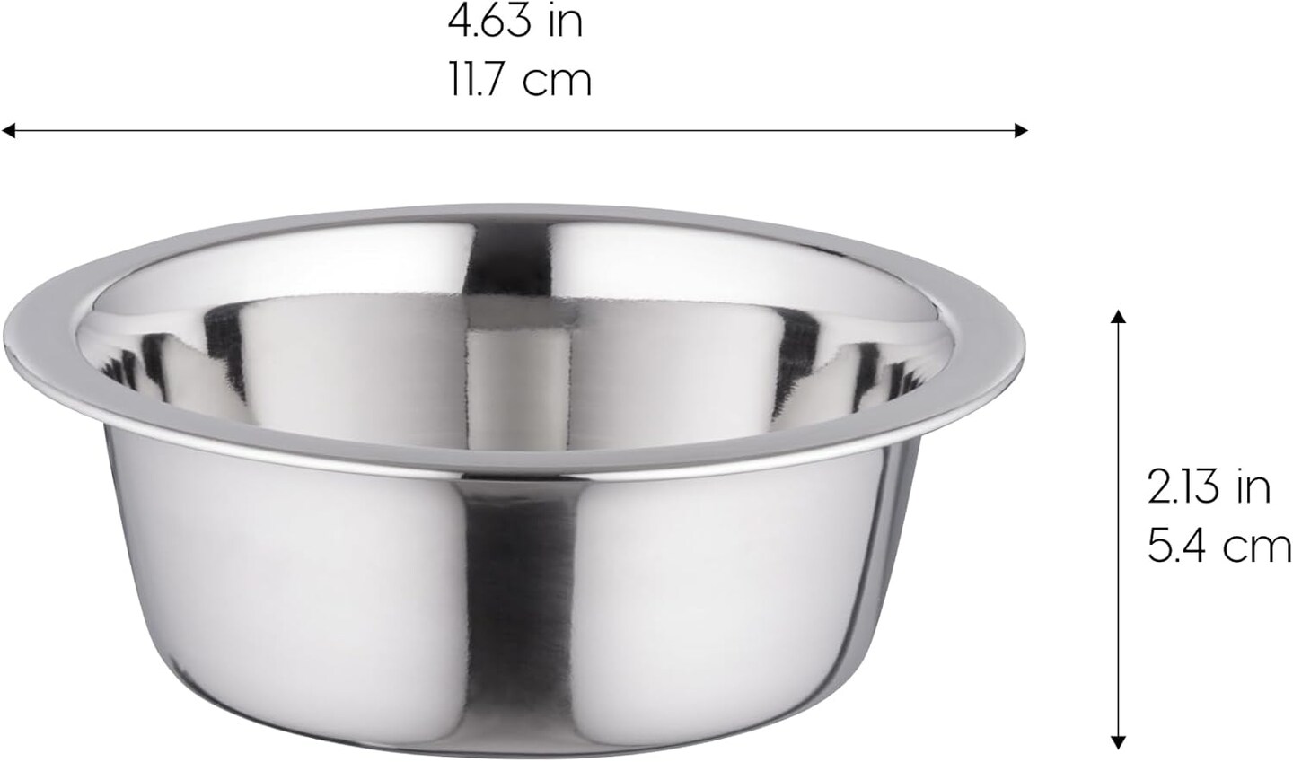 IRIS USA Stainless Steel Dog Bowls - 5 Pack, 16 oz Small Stainless Steel Dog Bowls