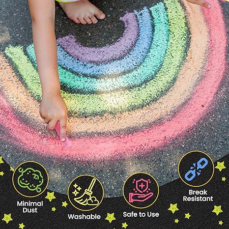 432 Count Mini Chalk Set for Kids (36 Boxes), Nontoxic Sidewalk Chalk Party Favors for Boys and Girls, Sidewalk Chalks Bulk for Toddlers, Art Classroom Prizes Supplies, Goodie Bag Fillers