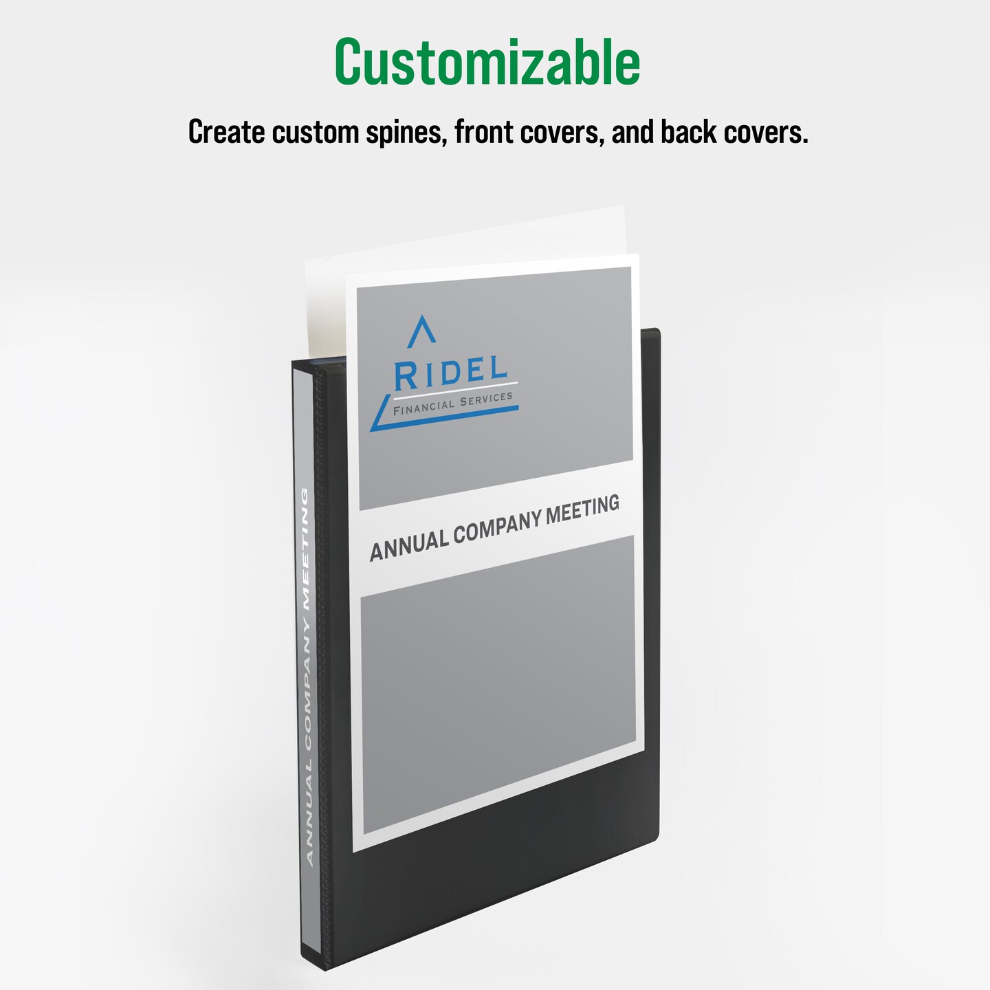 Office Essentials Economy View 3 Ring Binders, 0.5" Round Rings, 0.7" Spine, 100-Sheet Capacity, White Binders (4-Pack of 03124)