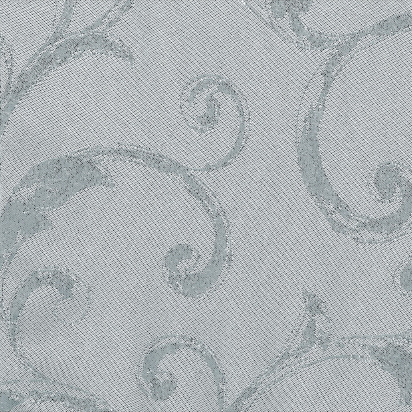 Threadmade Home Mia Jacquard Scroll Blackout Window Curtain, Blue - 52"W x 95"L