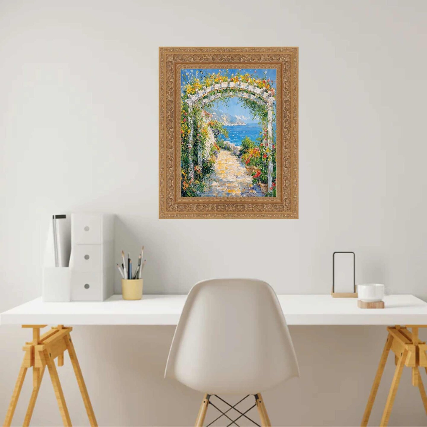 Wide Sistine Chapel Gold Italian Picture Frame 16x20 frame