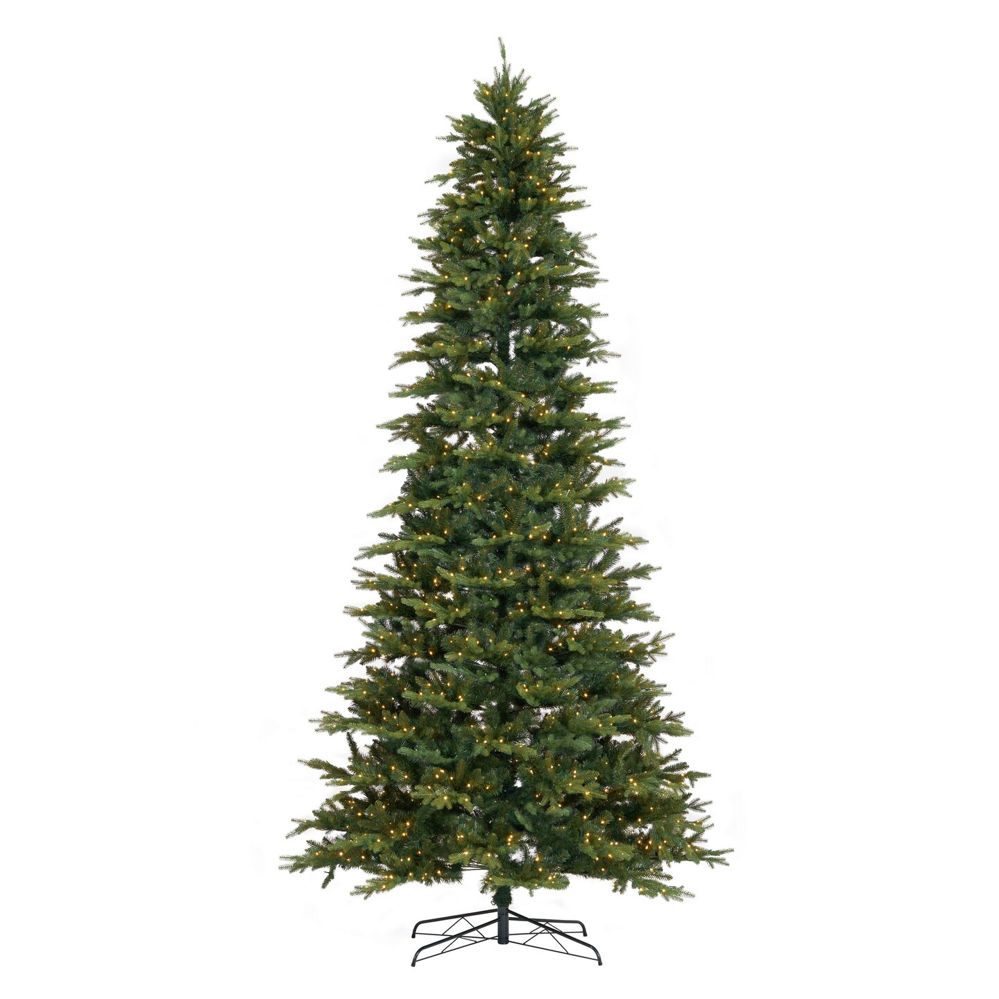 Nearly Natural 11' Pre-Lit Belgium Fir Artificial Christmas Tree, Clear LED Lights