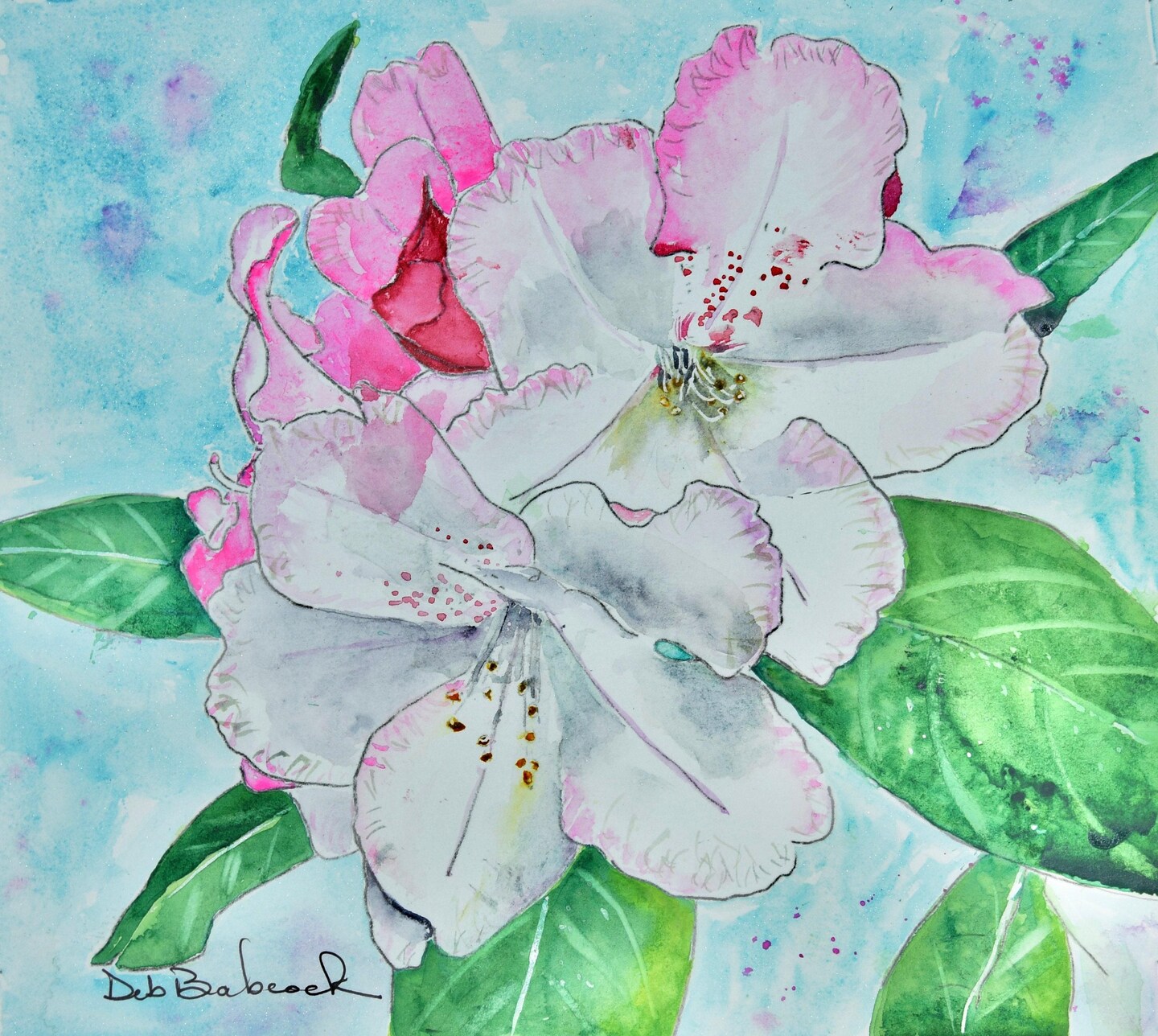 Rhododendron Fine Art Original Painting. Oregon Rhodies. | MakerPlace by  Michaels