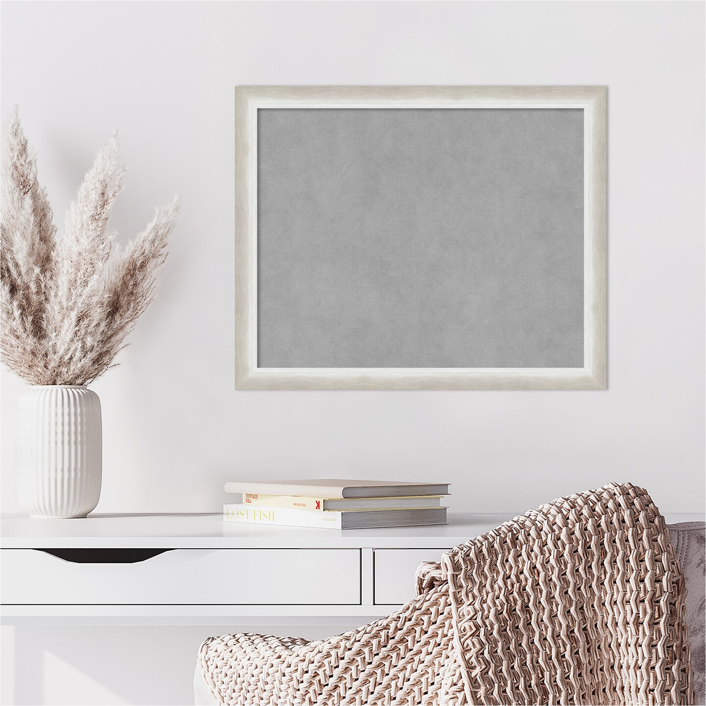 Two Tone Wood Framed Magnetic Board