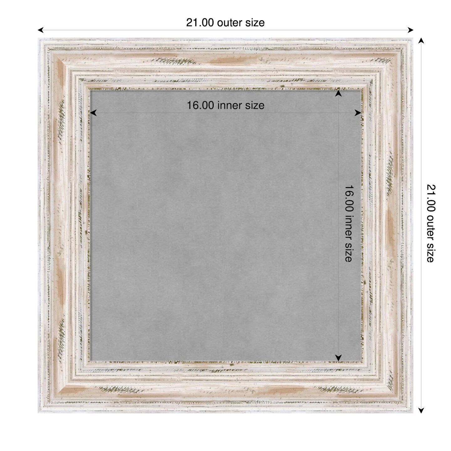 Alexandria Wood Framed Magnetic Board