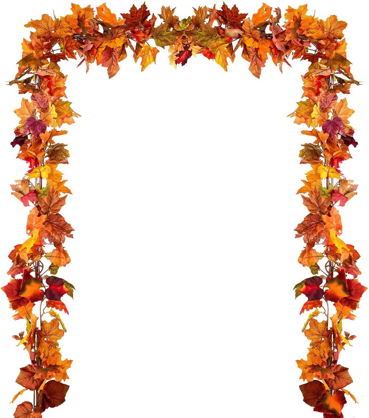 4 Pack Fall Maple Leaf Garland Artificial Maple Garland