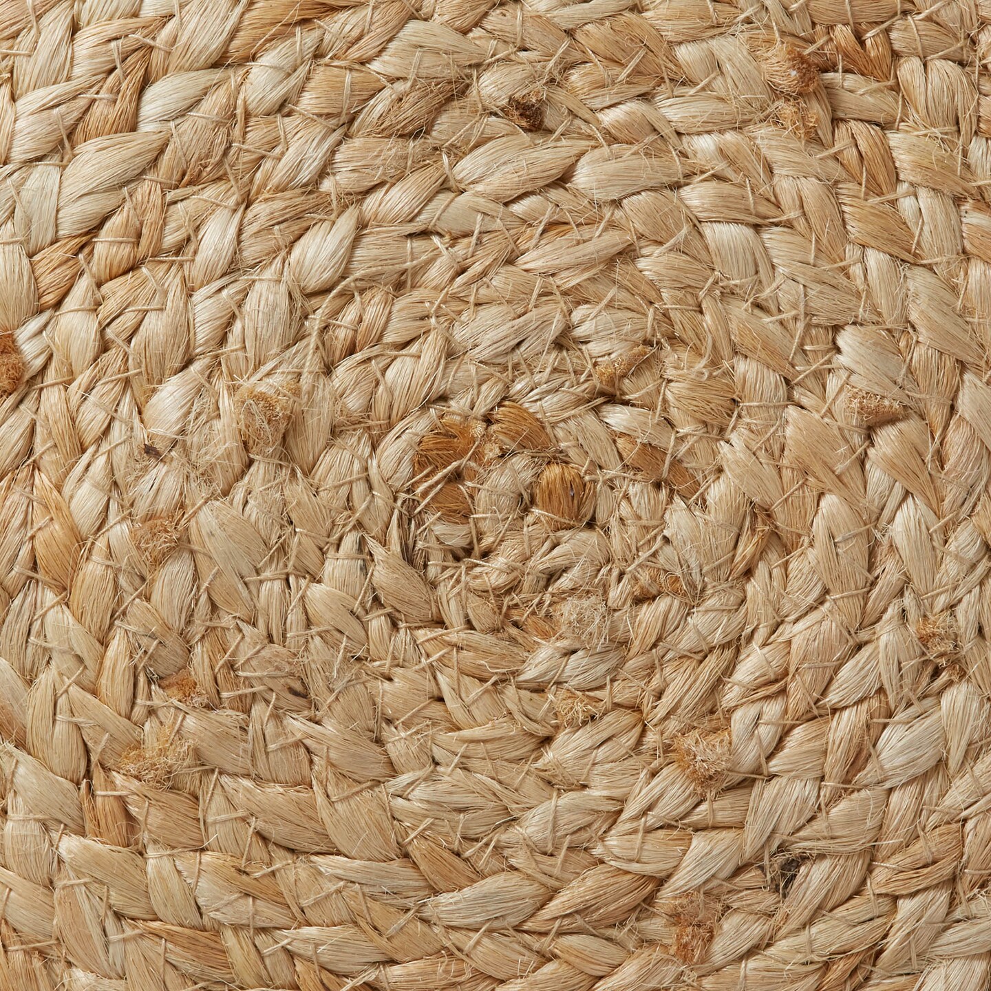 Hand-Braided Jute Pouf Ottoman Footrest, 19&#x22; Round x 10-1/2&#x22; High, Natural Woven Boho Floor Cushion, Home Decor for Living Room, Bedroom, Apartment