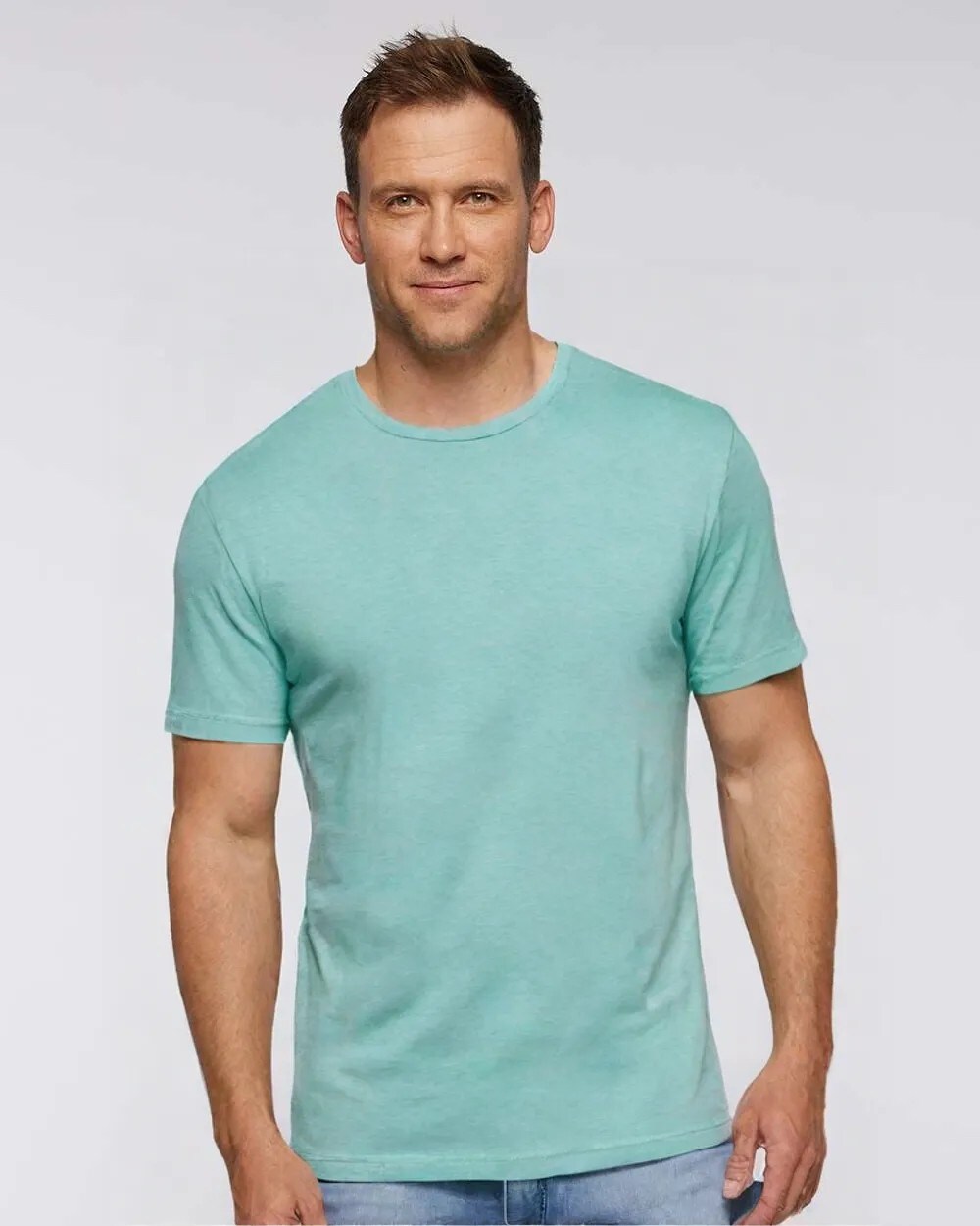 Vintage Wash Crewneck Short Sleeve Tee for Casual, Street & Relaxed Everyday Wear