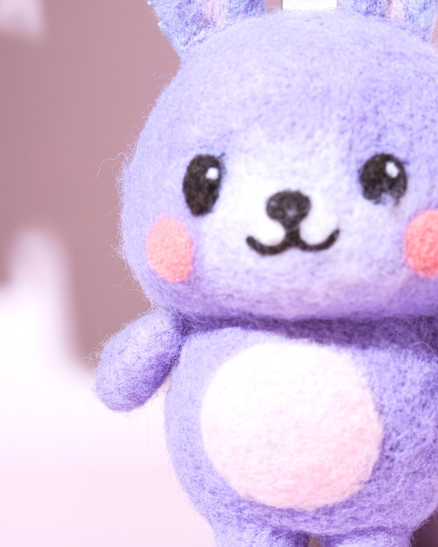 Kiki the Bunny | Needle-Felted Wool Bag Charm | MakerPlace by Michaels