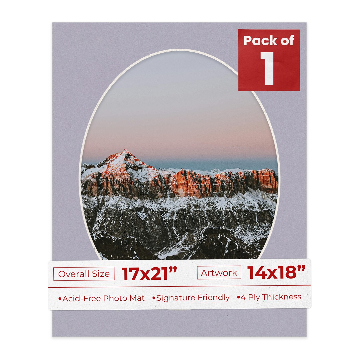 Blue Stone Mat Board for 17x21 Frames - Oval Opening for 14x18 Photos ...