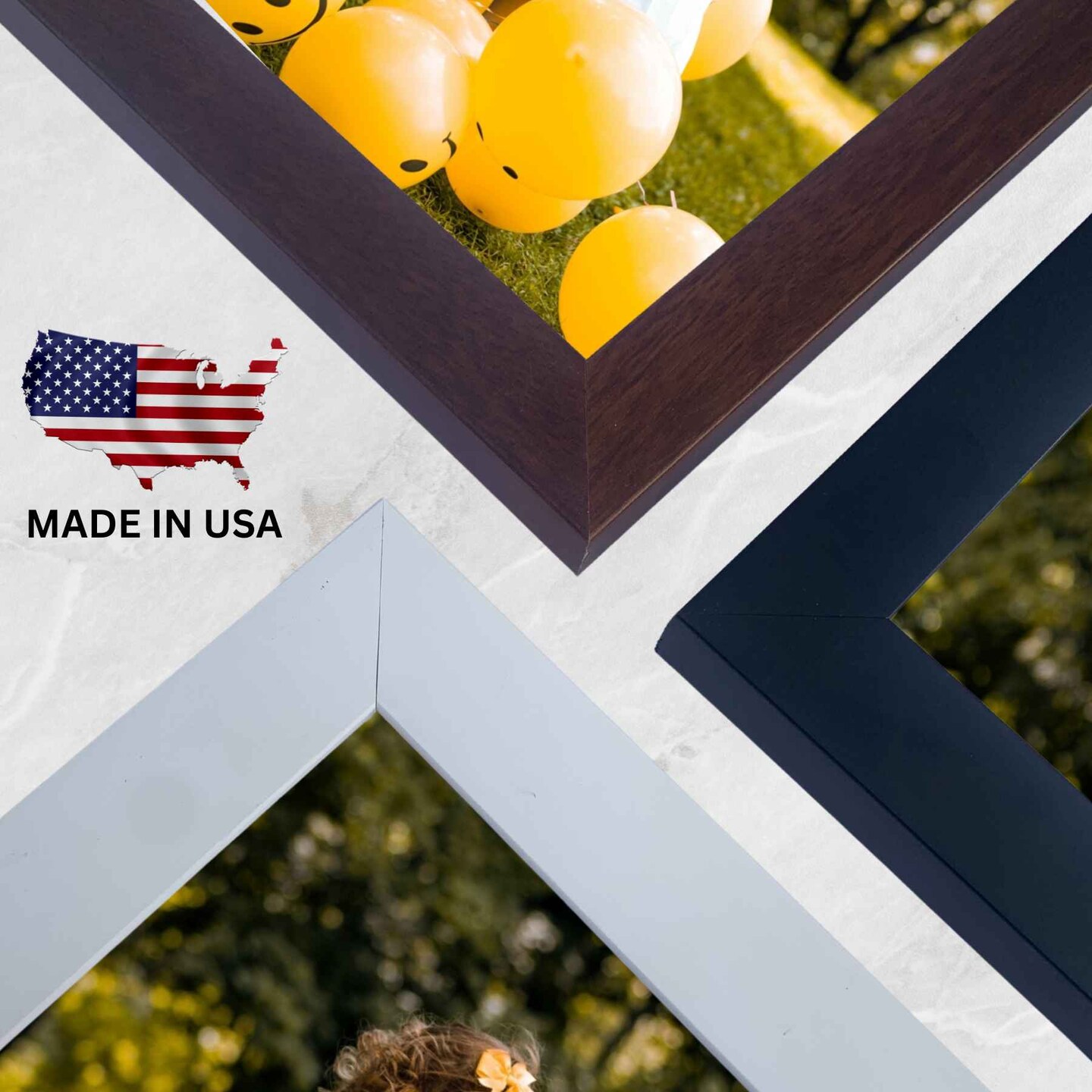 Modern Black Wood 48x24 Picture Frame &#x2013; Wall 48 x 24 Poster Frame Wooden Photo Frame