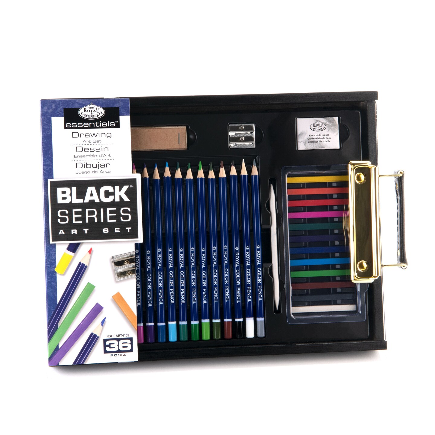 RSET-ART4103 | essentials&#x2122; 36pc Black Series Drawing Art Set