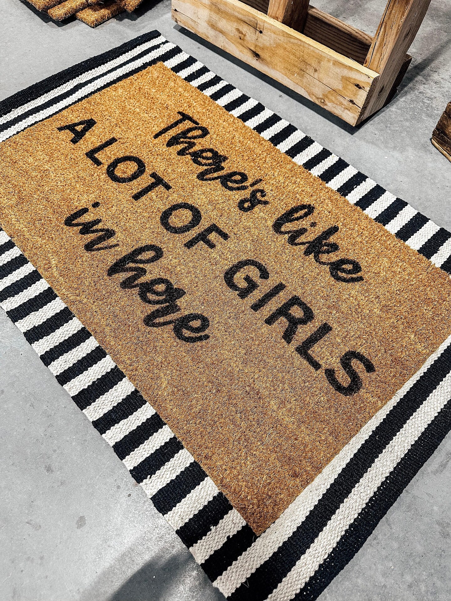 Personalised There's Like A Lot Of Kids In Here Doormat