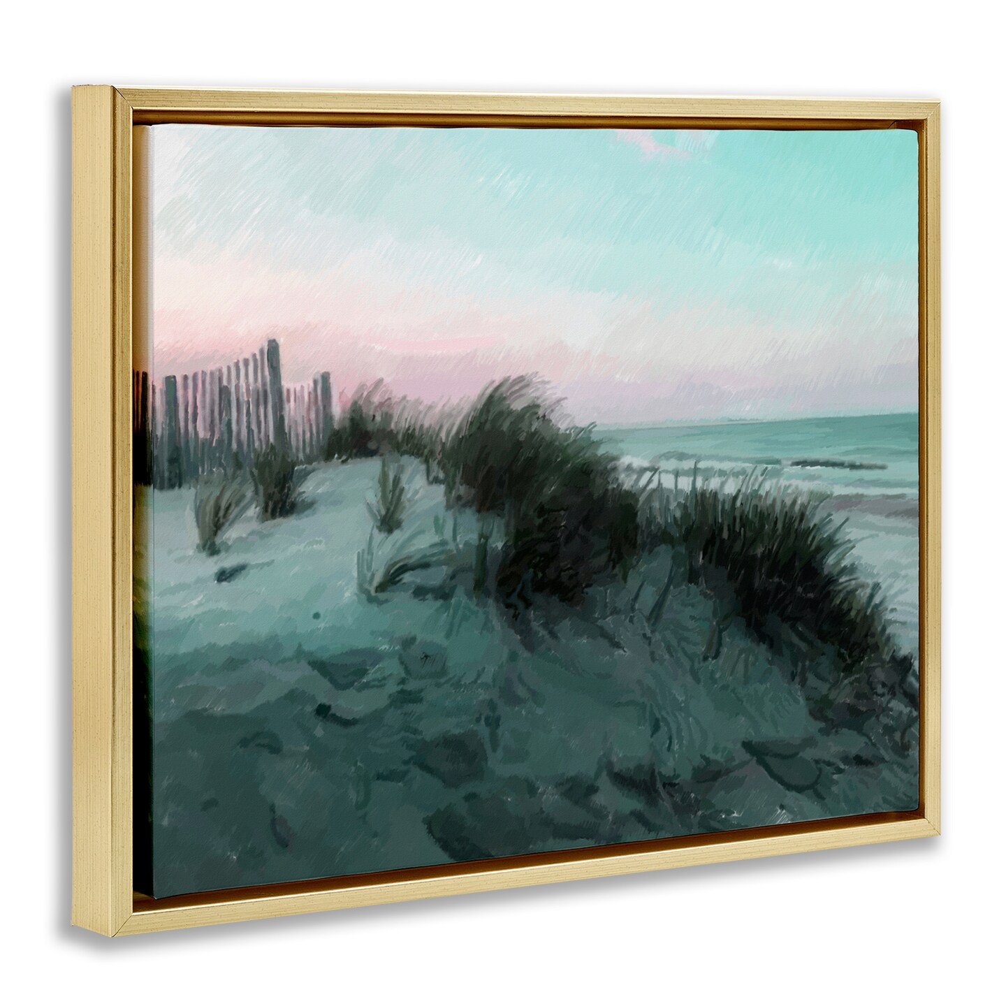 Stupell Industries Dunes Horizon at Dawn Floating Frame, design by Charles Swinford