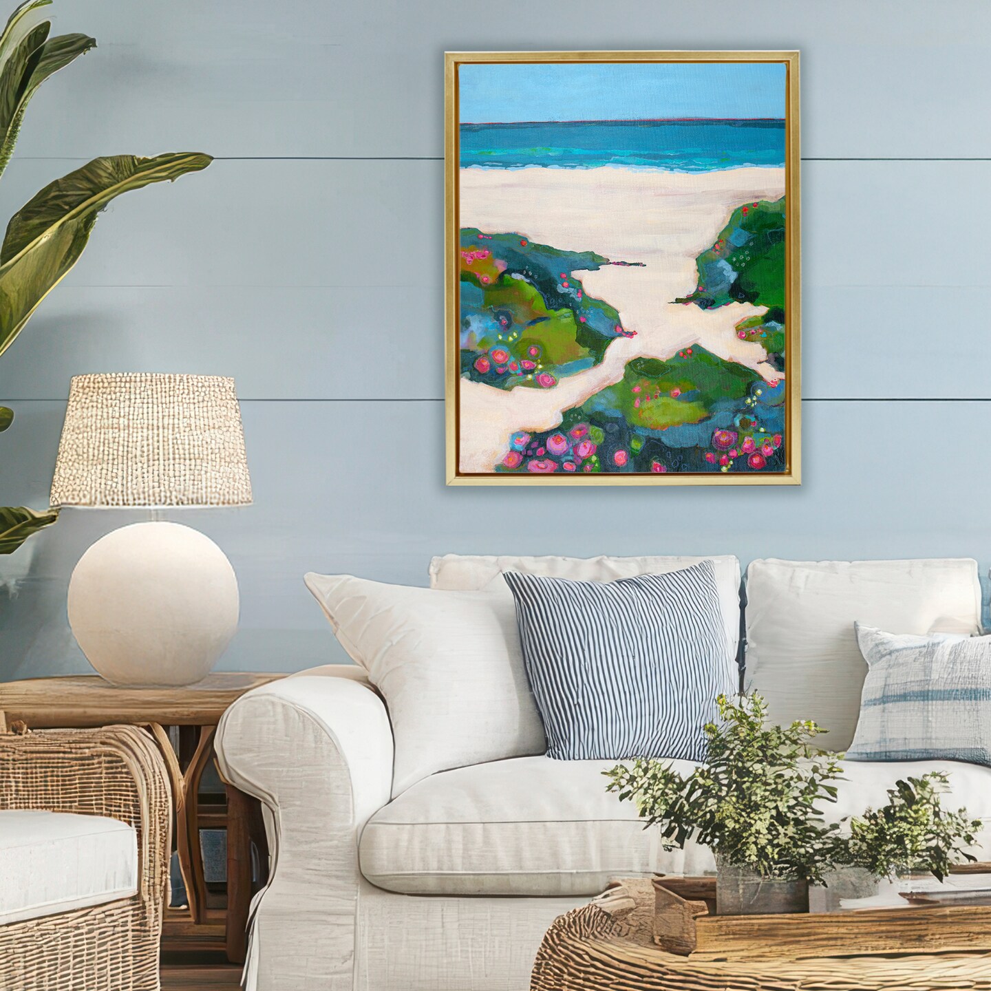 Stupell Industries Coast Is Clear Landscape Floating Frame, design by Dorothy Holmes Mohler