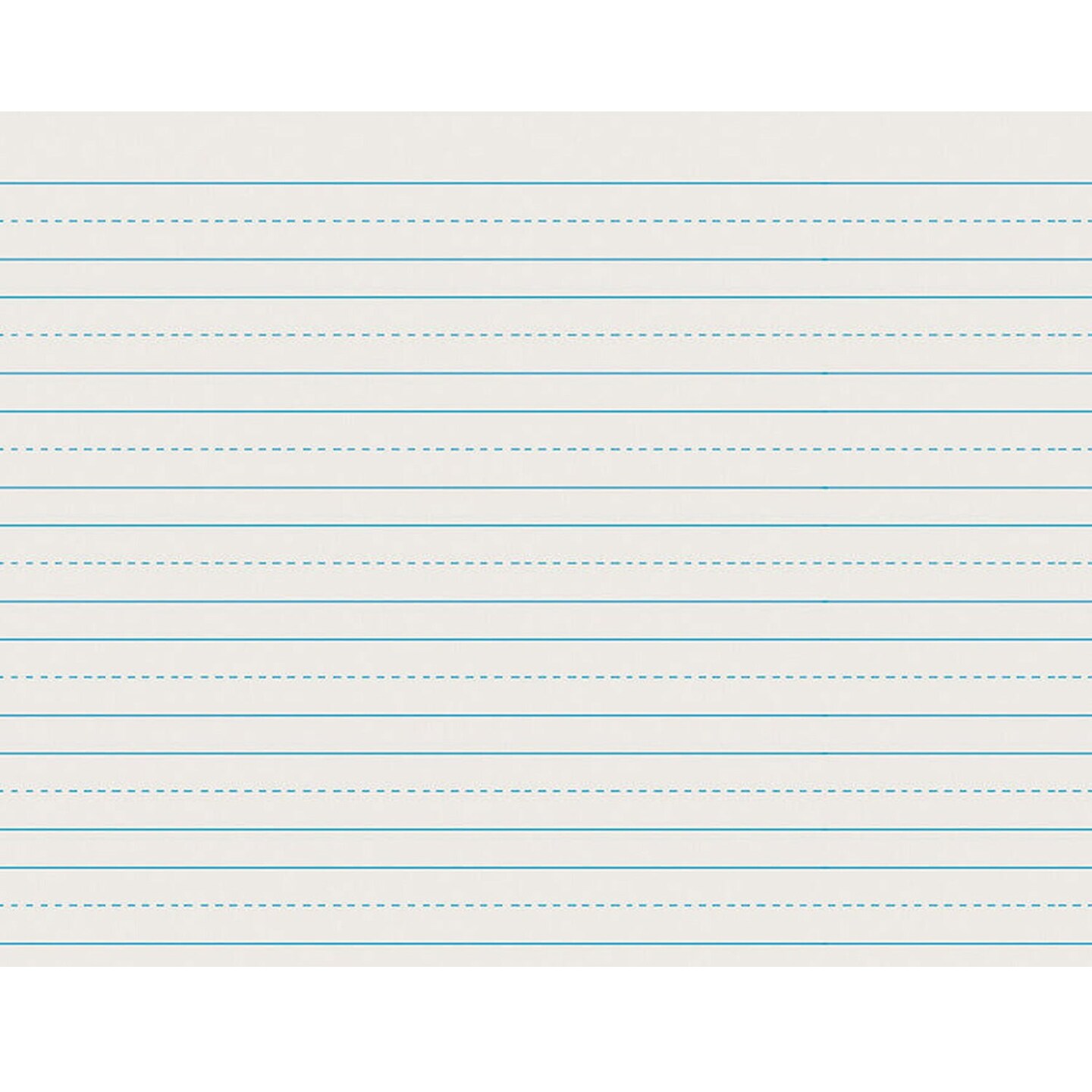 Newsprint Handwriting Paper, Skip-A-Line, Grade 2, 3/4" x 3/8" x 3/8" Ruled Long, 11" x 8-1/2", 500 Sheets