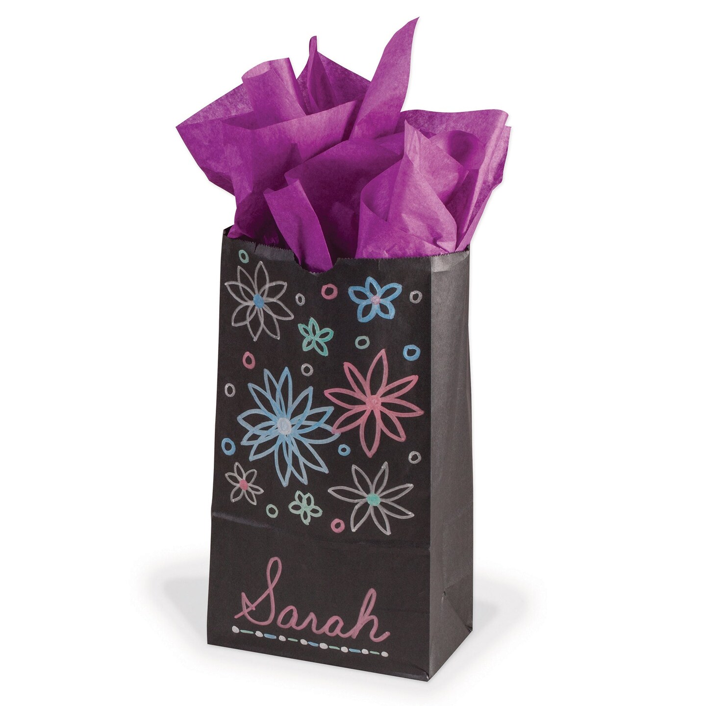 Mini Kraft Bag, Assorted Bright Colors, 4-1/8&#x22; x 2-5/8&#x22; x 8&#x22;, 28 Bags