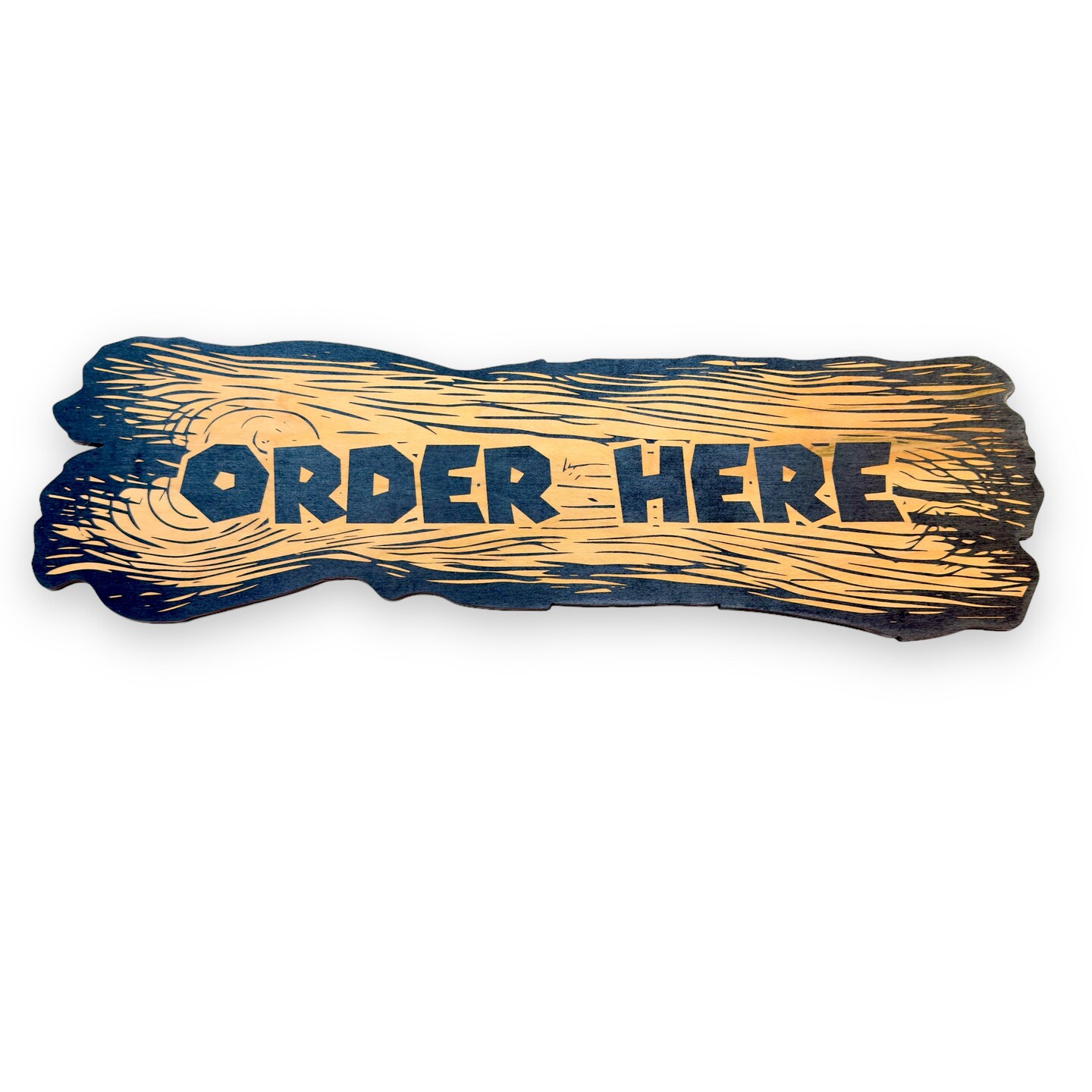 Sign - BLACK - CUSTOM Restaurant Business Cafe Bistro Bar Tavern Fast Food Slow Food BBQ Signs
