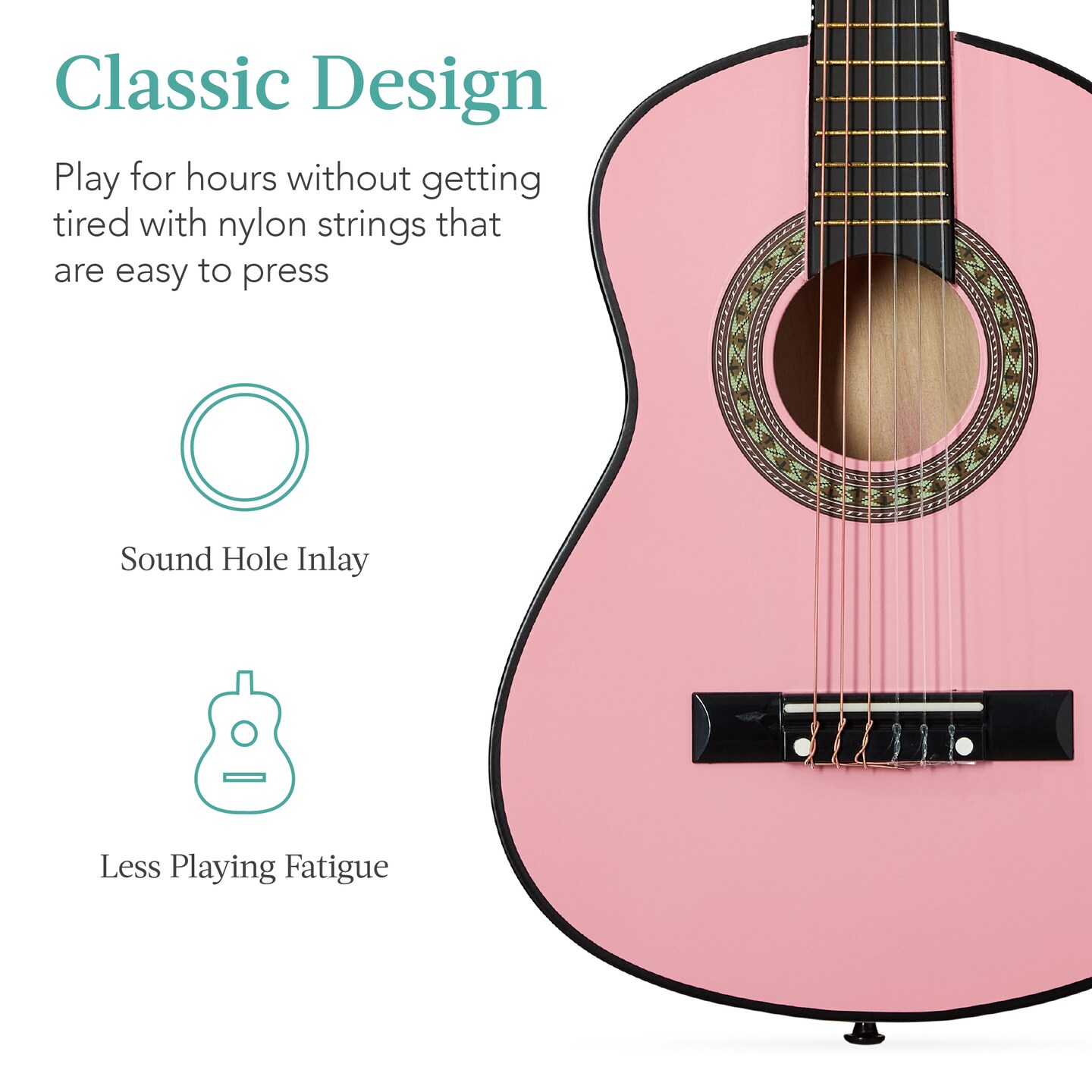 Best Choice Products 30in Kids Acoustic Guitar Beginner Starter Kit with Strap, Case, Strings