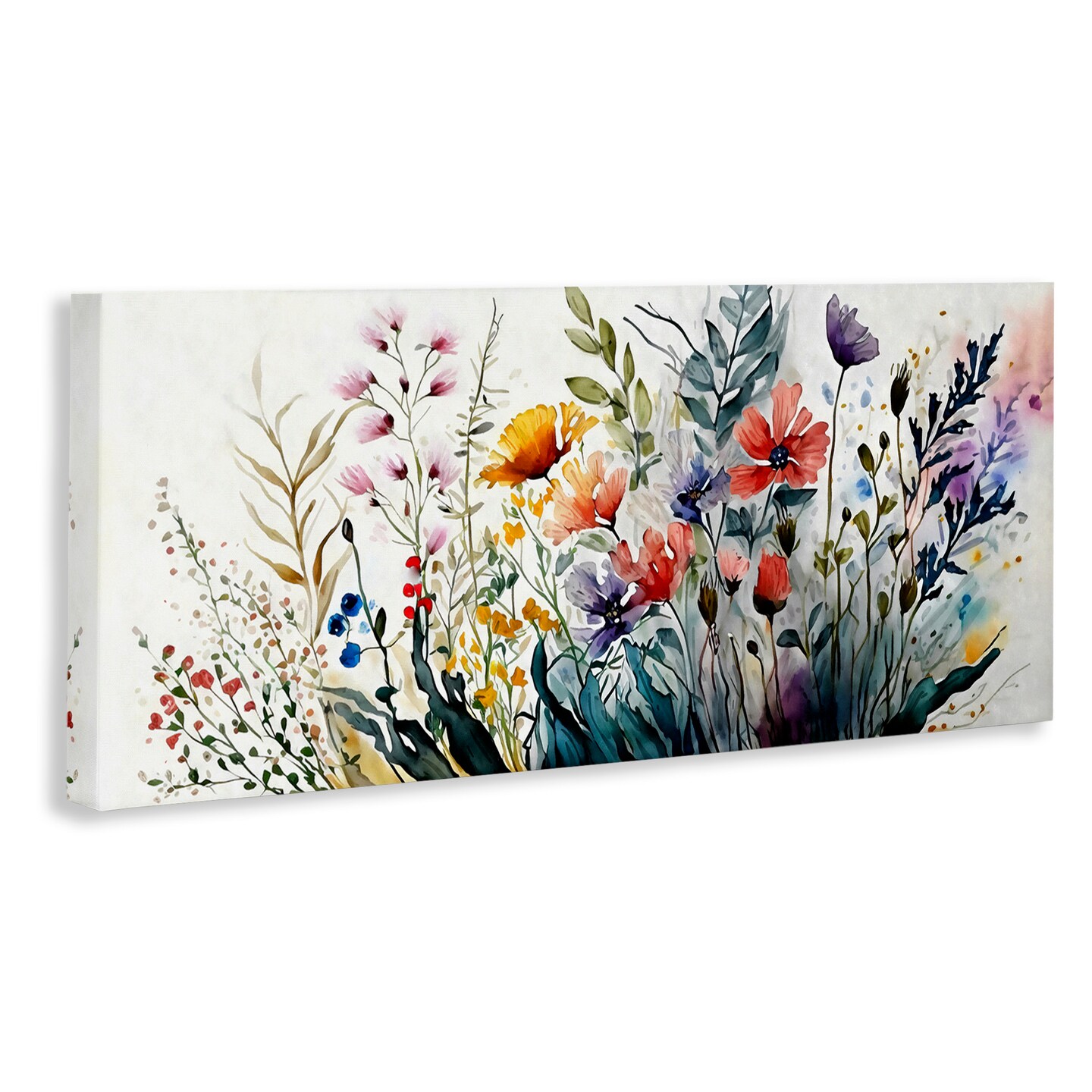Stupell Industries Bold Floral Hues Blooming Nature Canvas Wall Art