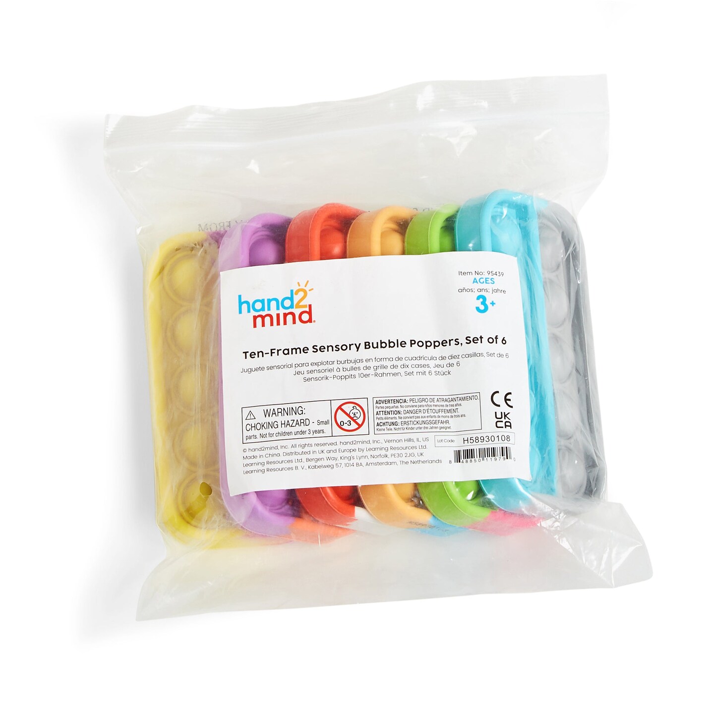 Ten-frame Pop-It, Set of 6