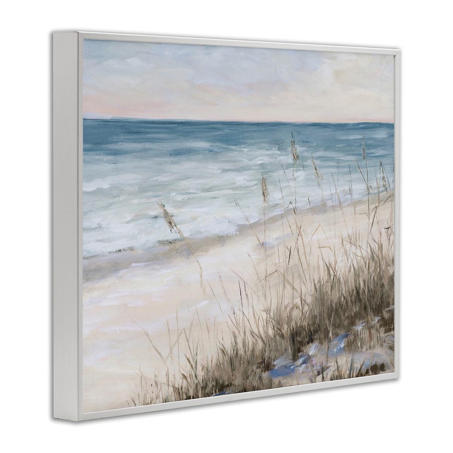 Stupell Industries Traditional Beach Coast Line Framed Giclee Art