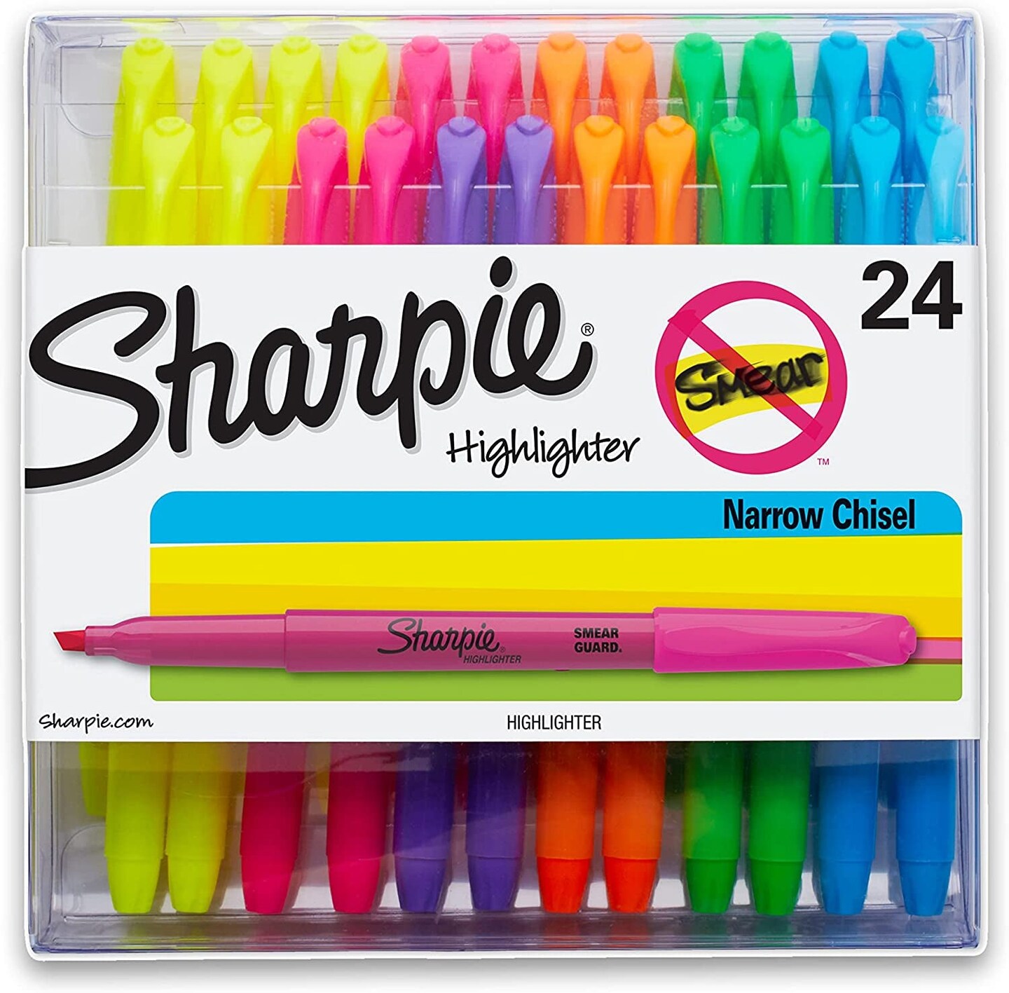 Pocket Highlighters | Chisel Tip Highlighters, Assorted Colors, 24 Count