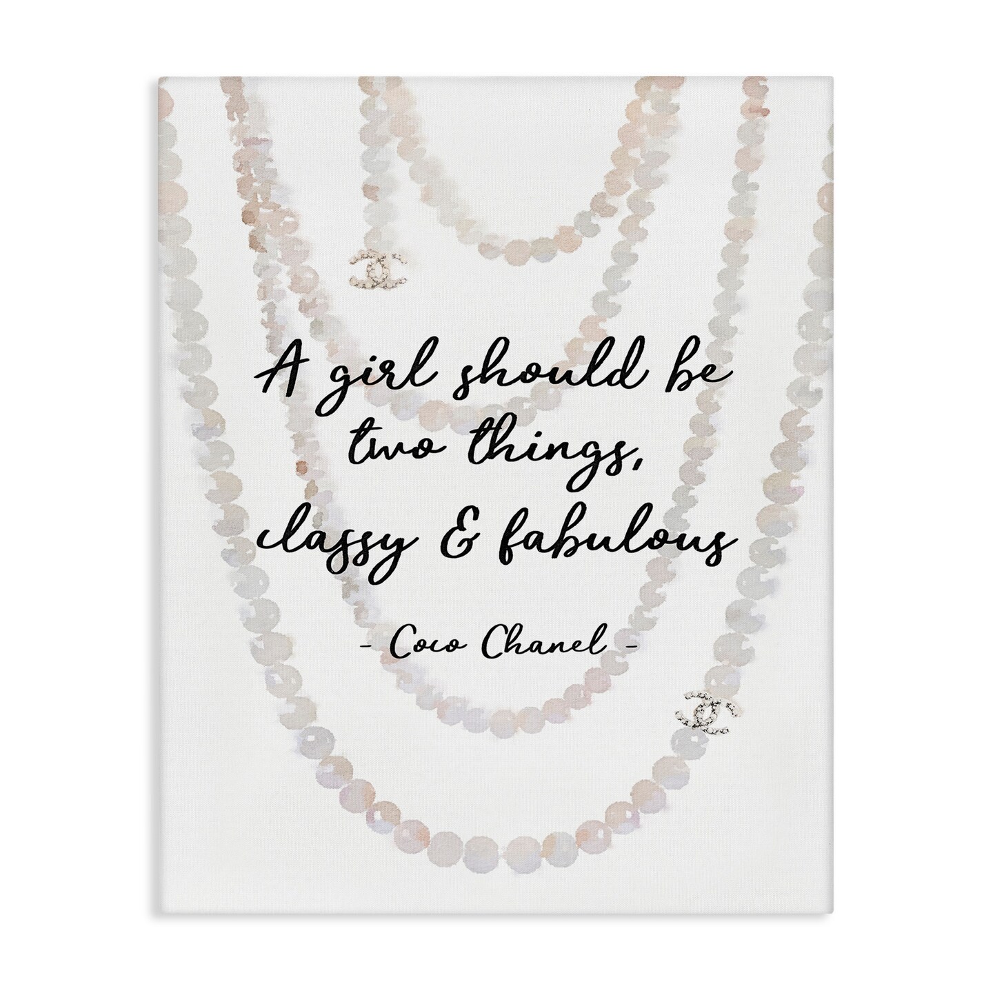 Stupell Industries Classy &#x26; Fabulous Fashion Quote Canvas Wall Art